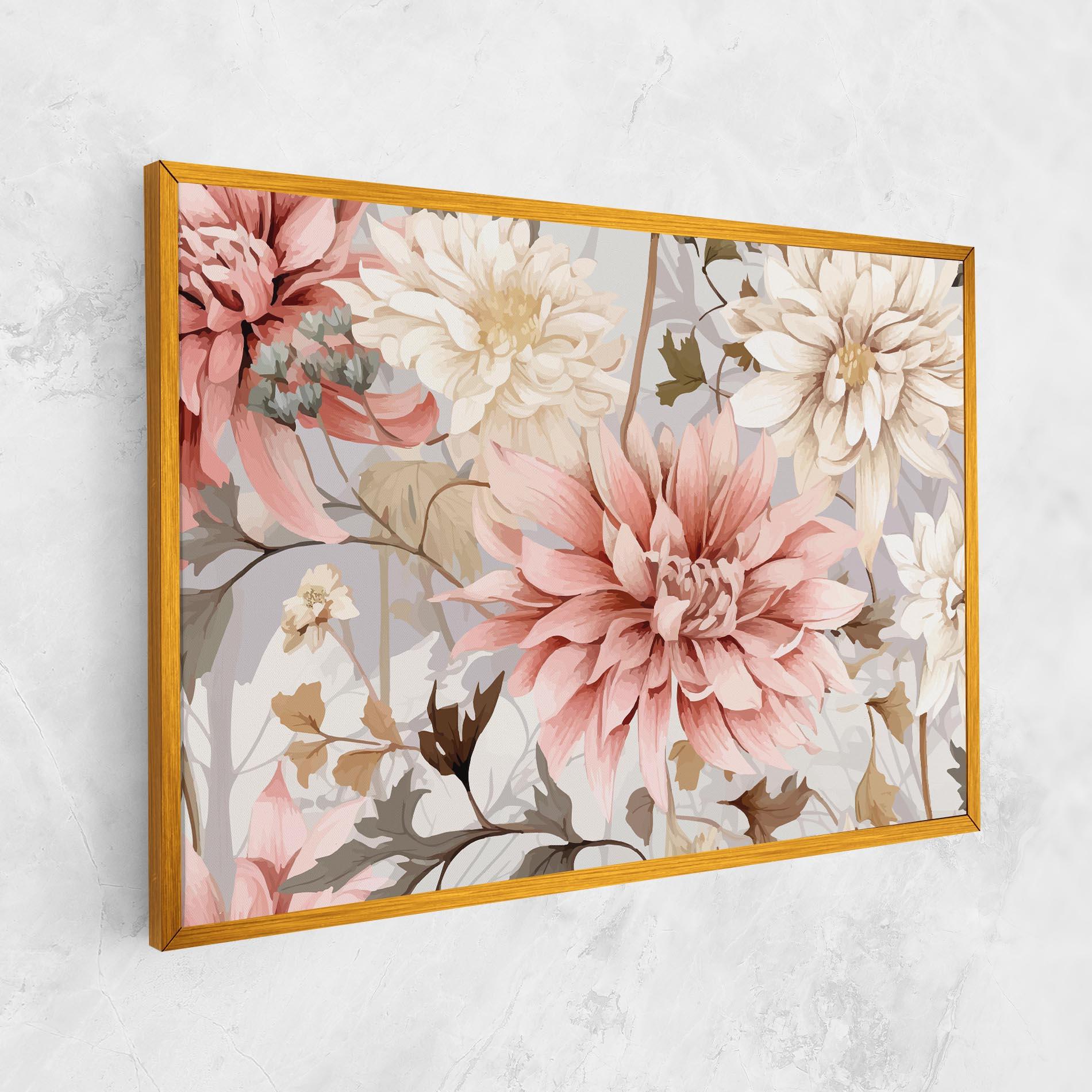 Tablou Canvas Pink Cream Open Peony mockup 1