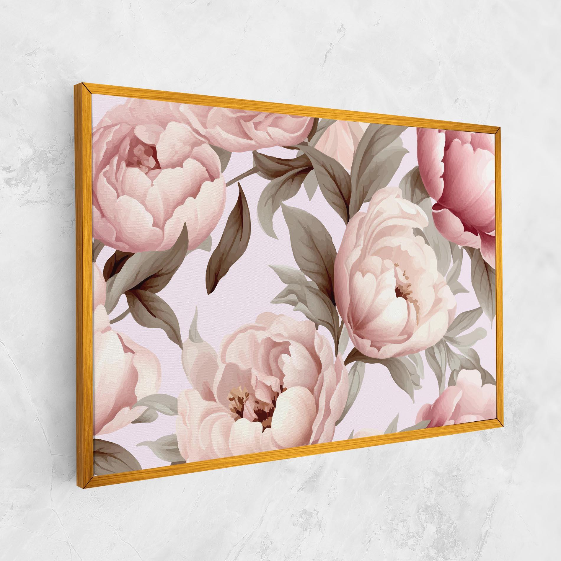 Tablou Canvas Pink Peony Buds mockup 1