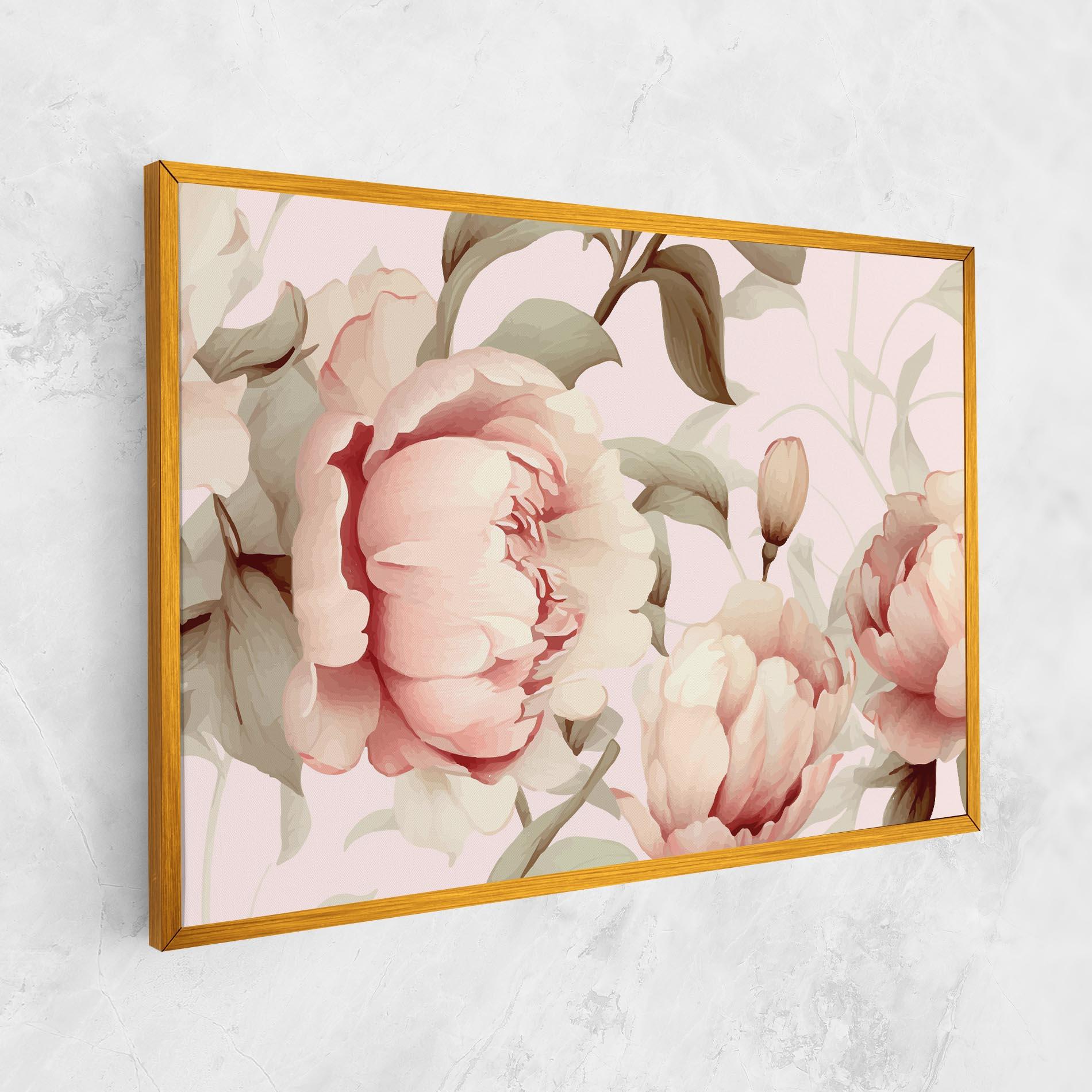 Tablou Canvas Pink Pretty Peony mockup 1
