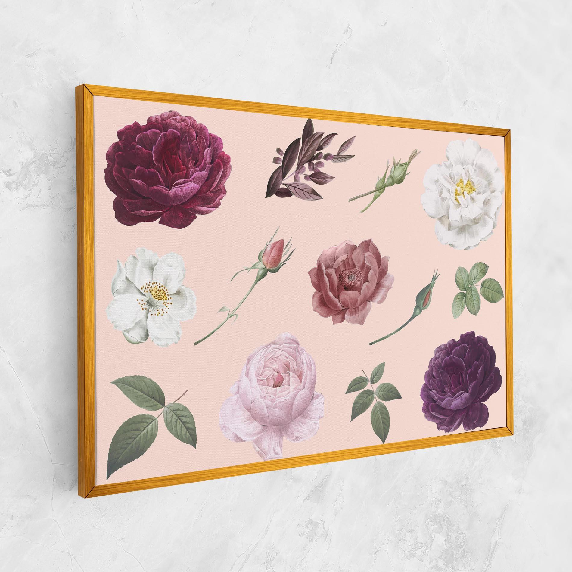 Tablou Canvas Rose And Peony mockup 1