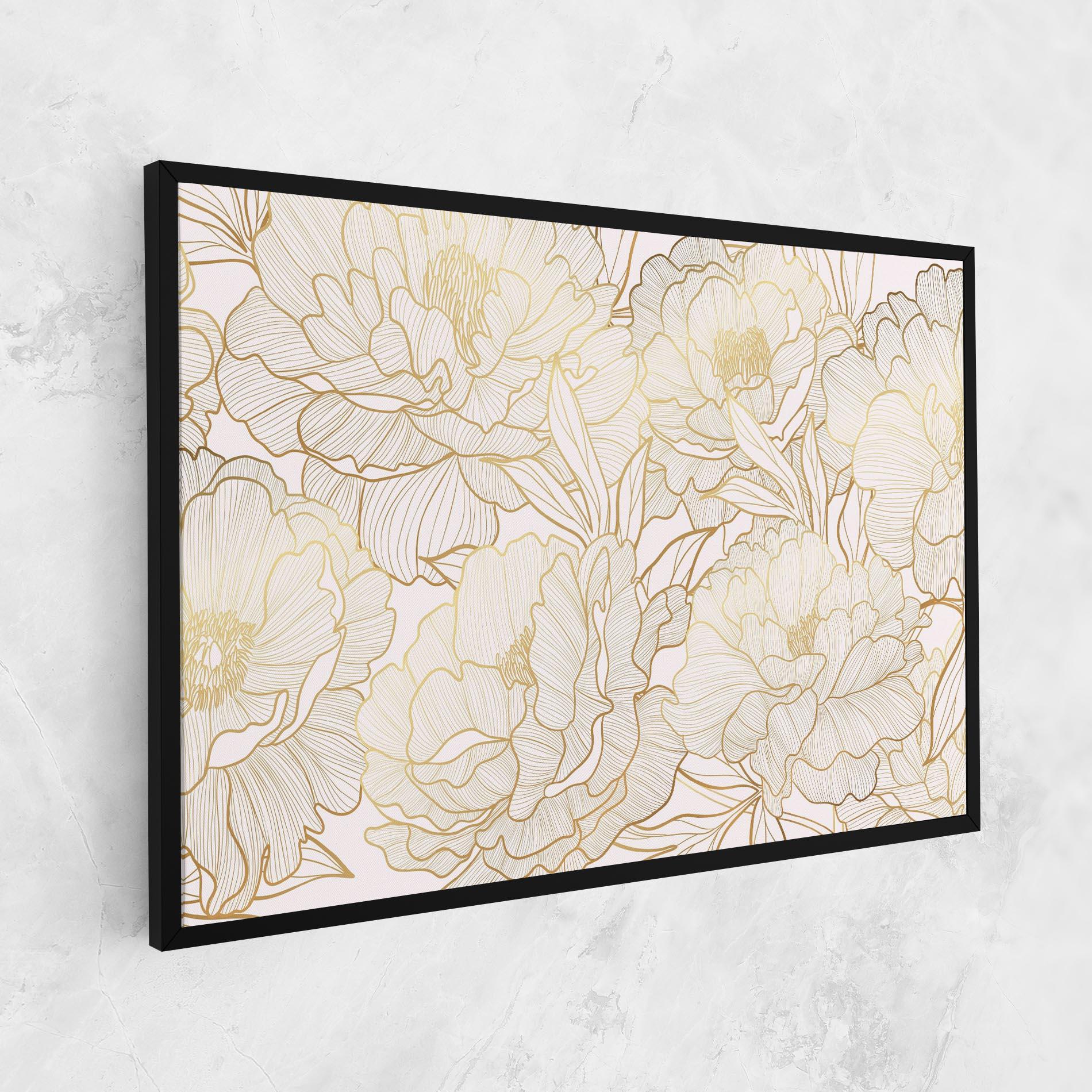 Tablou Canvas Golden Peony mockup 1