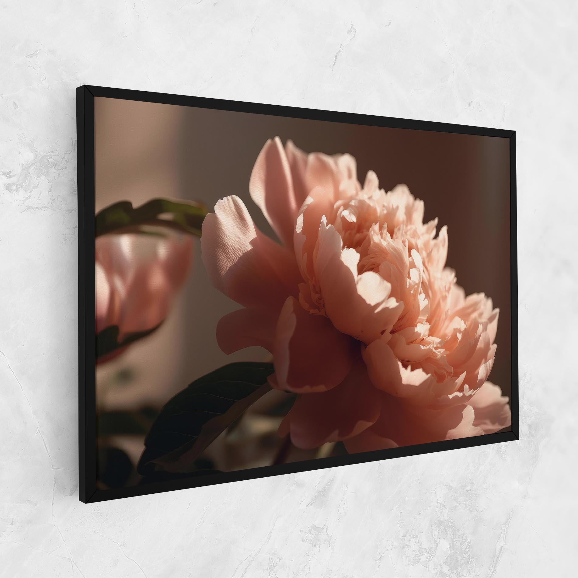 Tablou Canvas Light Orange Peony View mockup 1