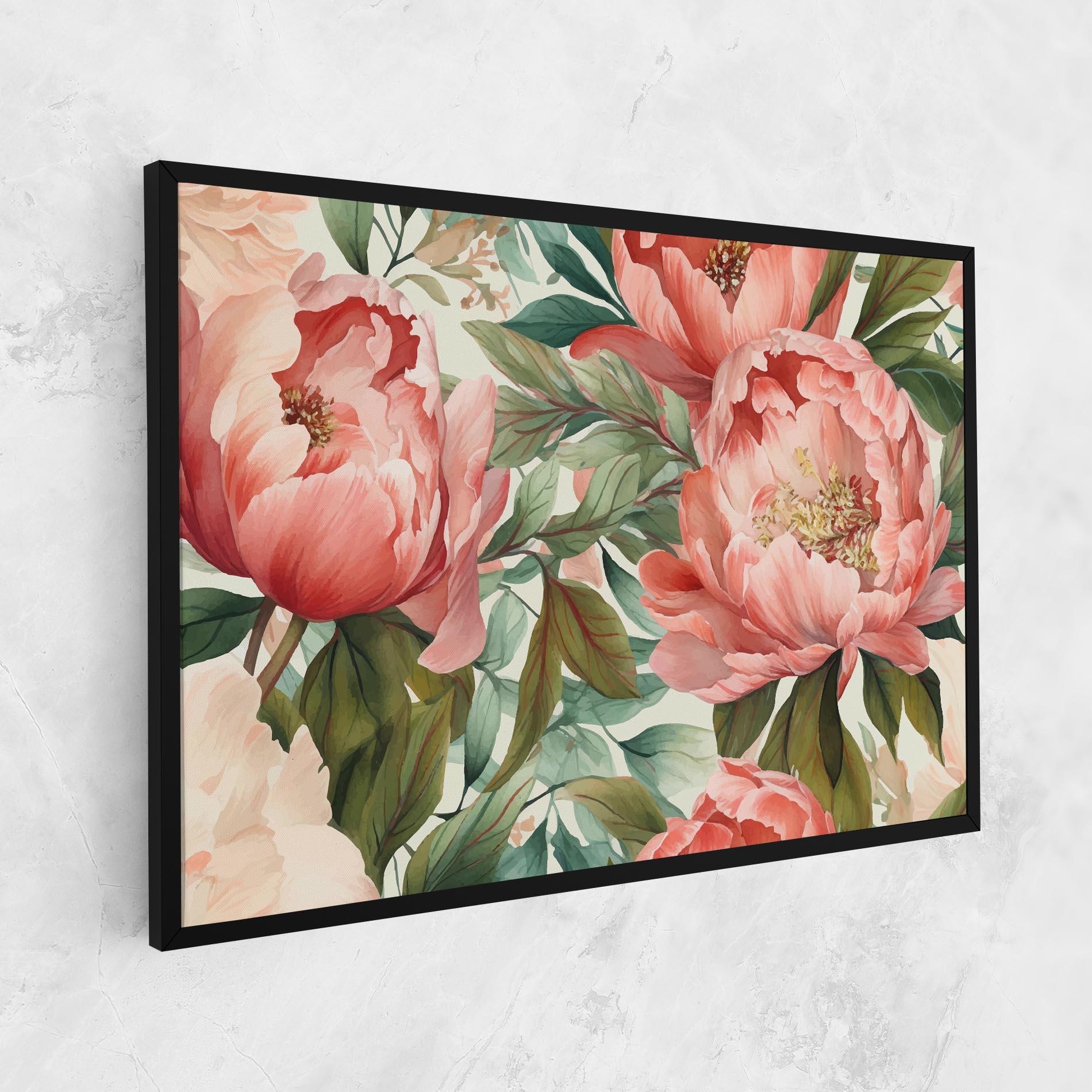 Tablou Canvas Light Red Peony mockup 1