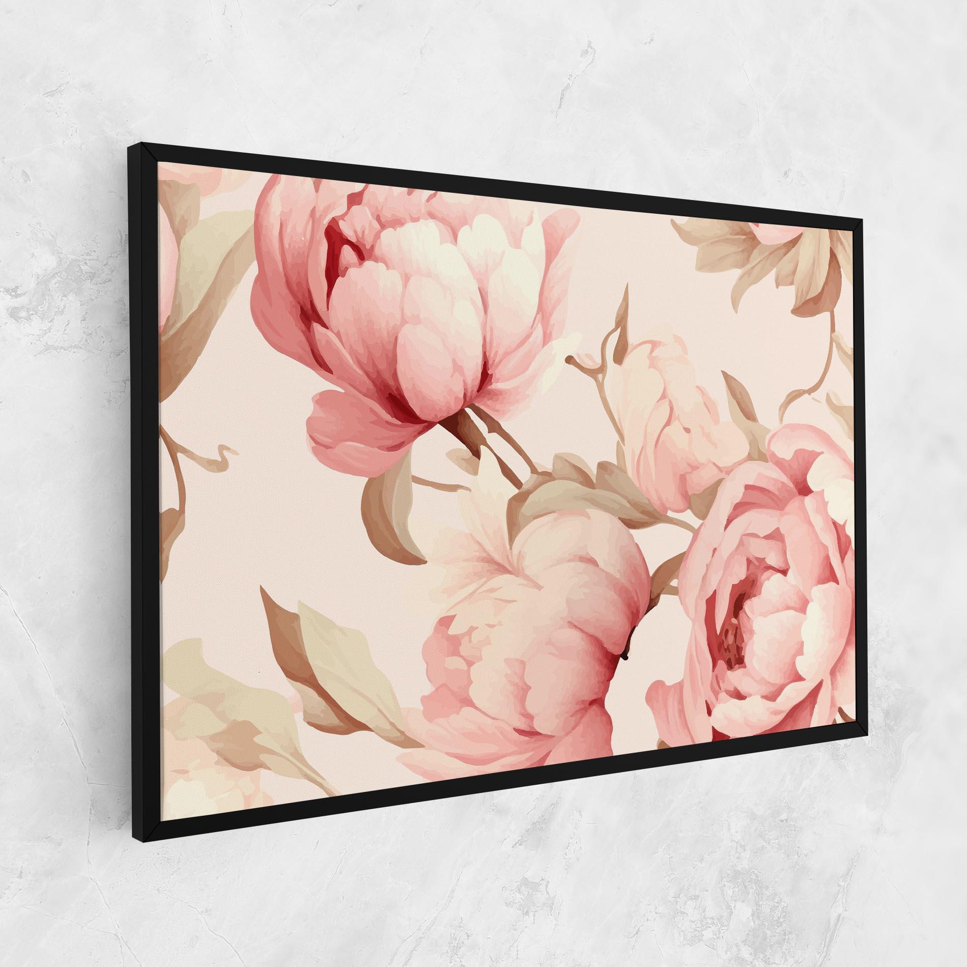 Tablou Canvas Pastel Peony mockup 1