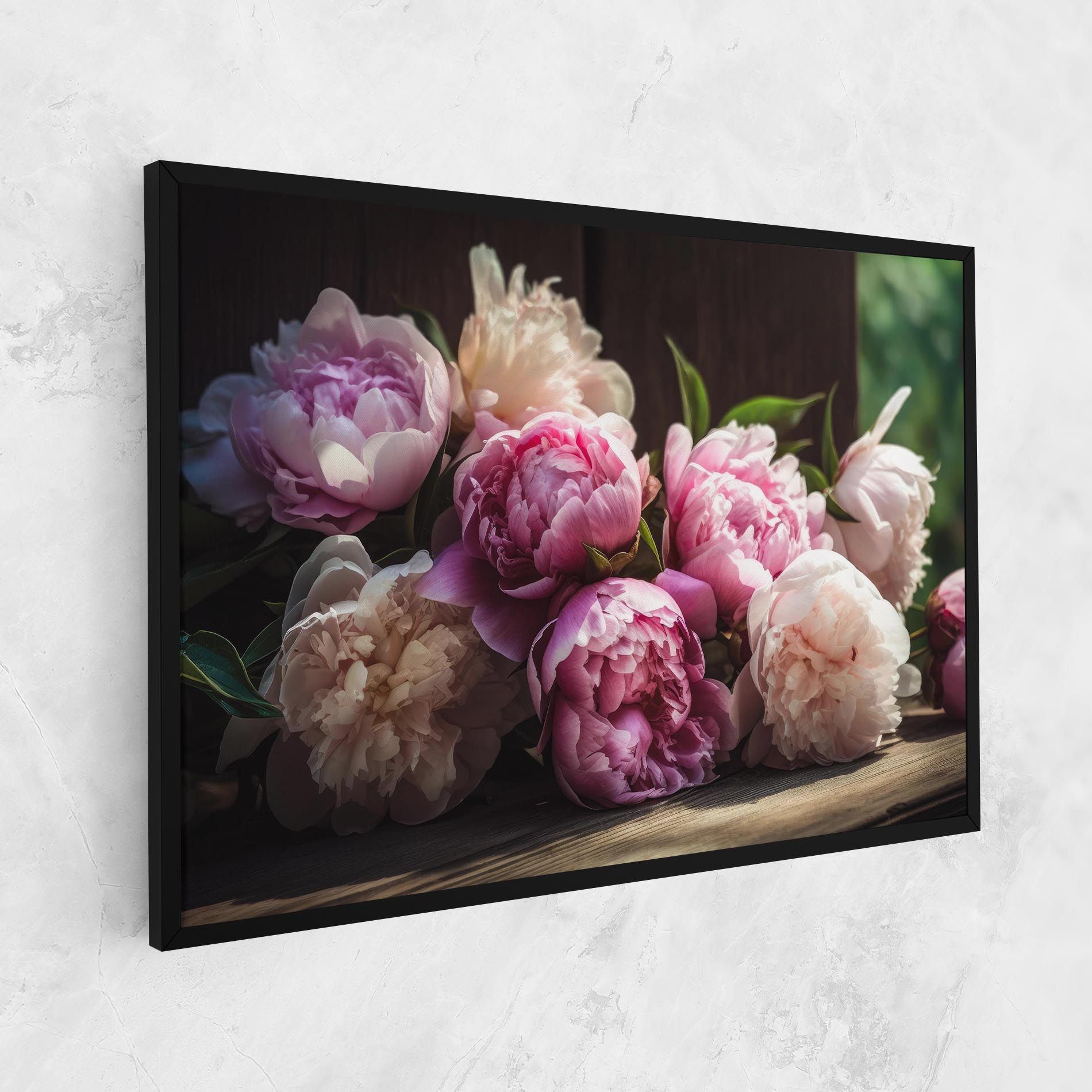 Peonies On The Table mockup 1