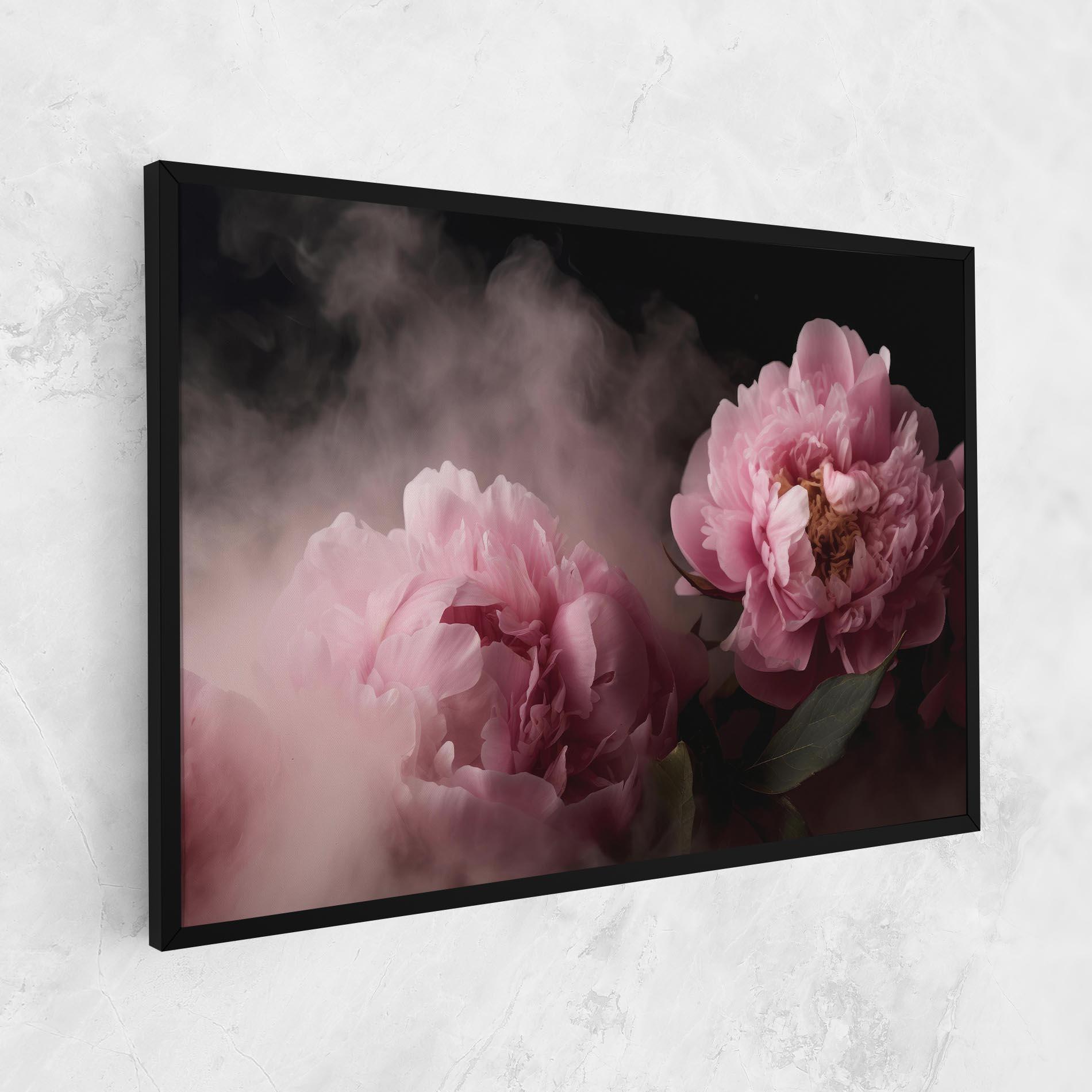 Tablou Canvas Peony In Smoke mockup 1