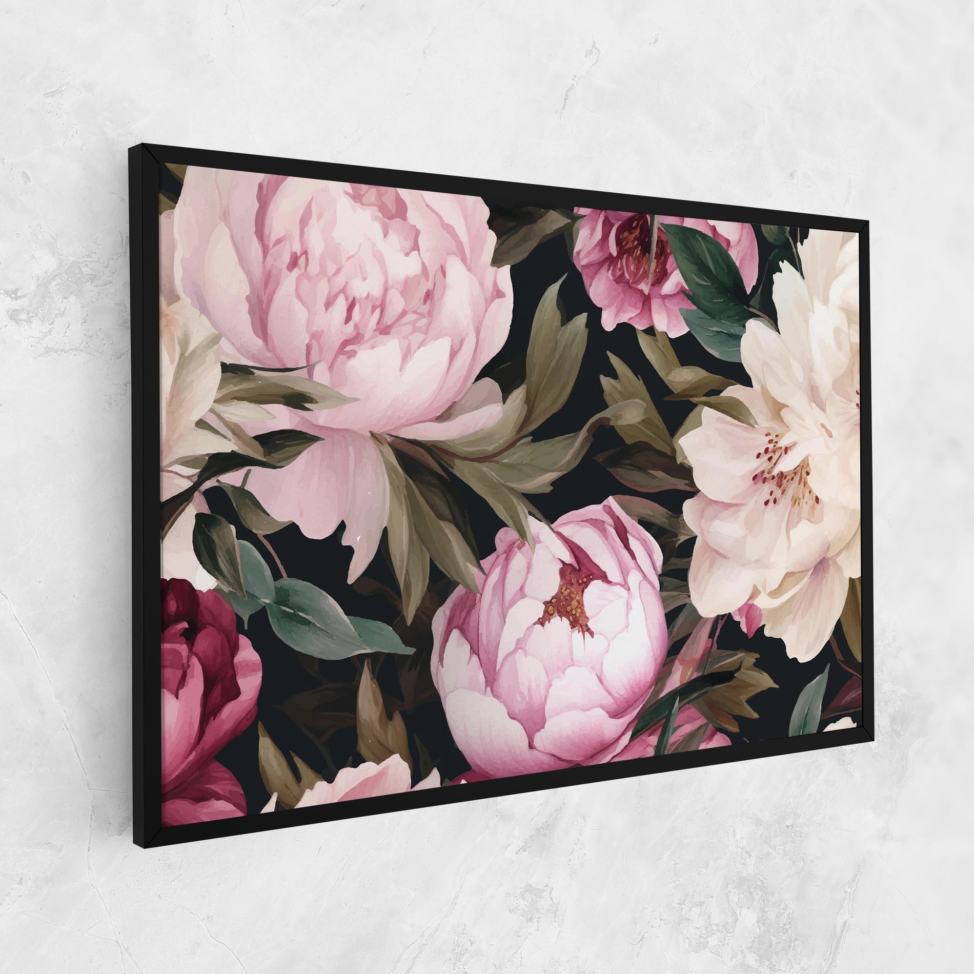 Tablou Canvas Peony Paint mockup 1