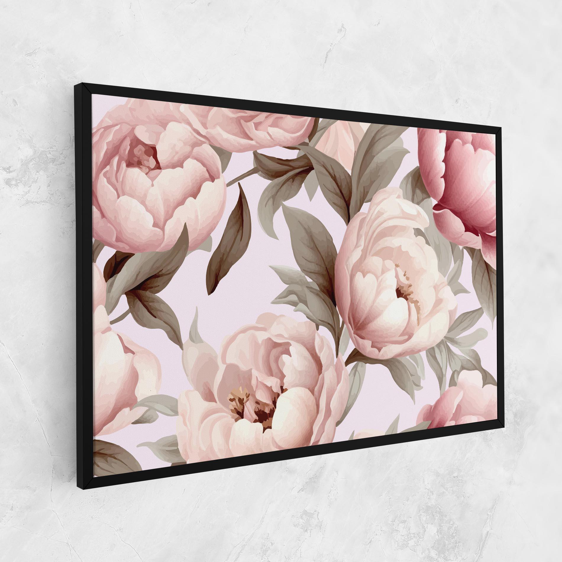 Tablou Canvas Pink Peony Buds mockup 1