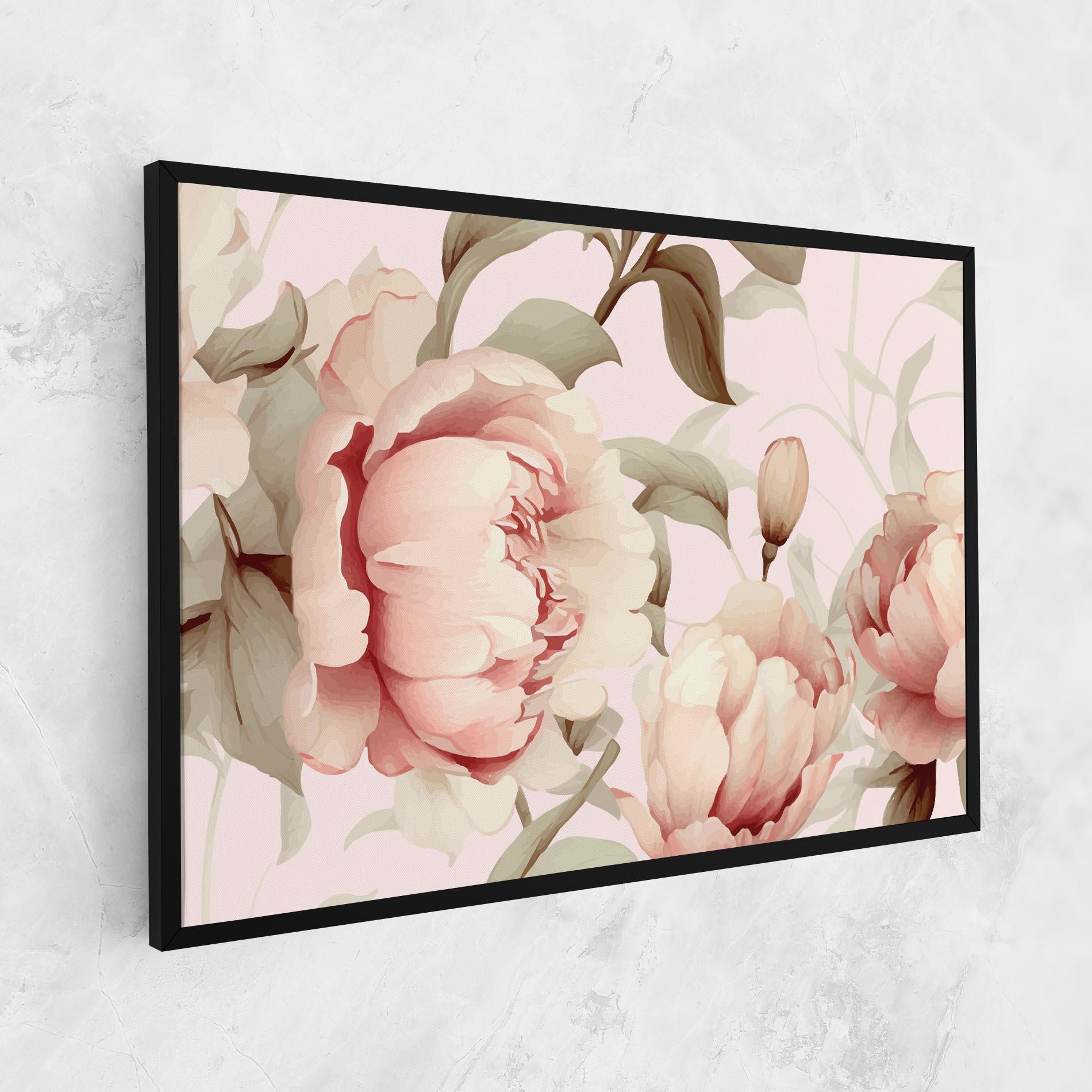 Tablou Canvas Pink Pretty Peony mockup 1