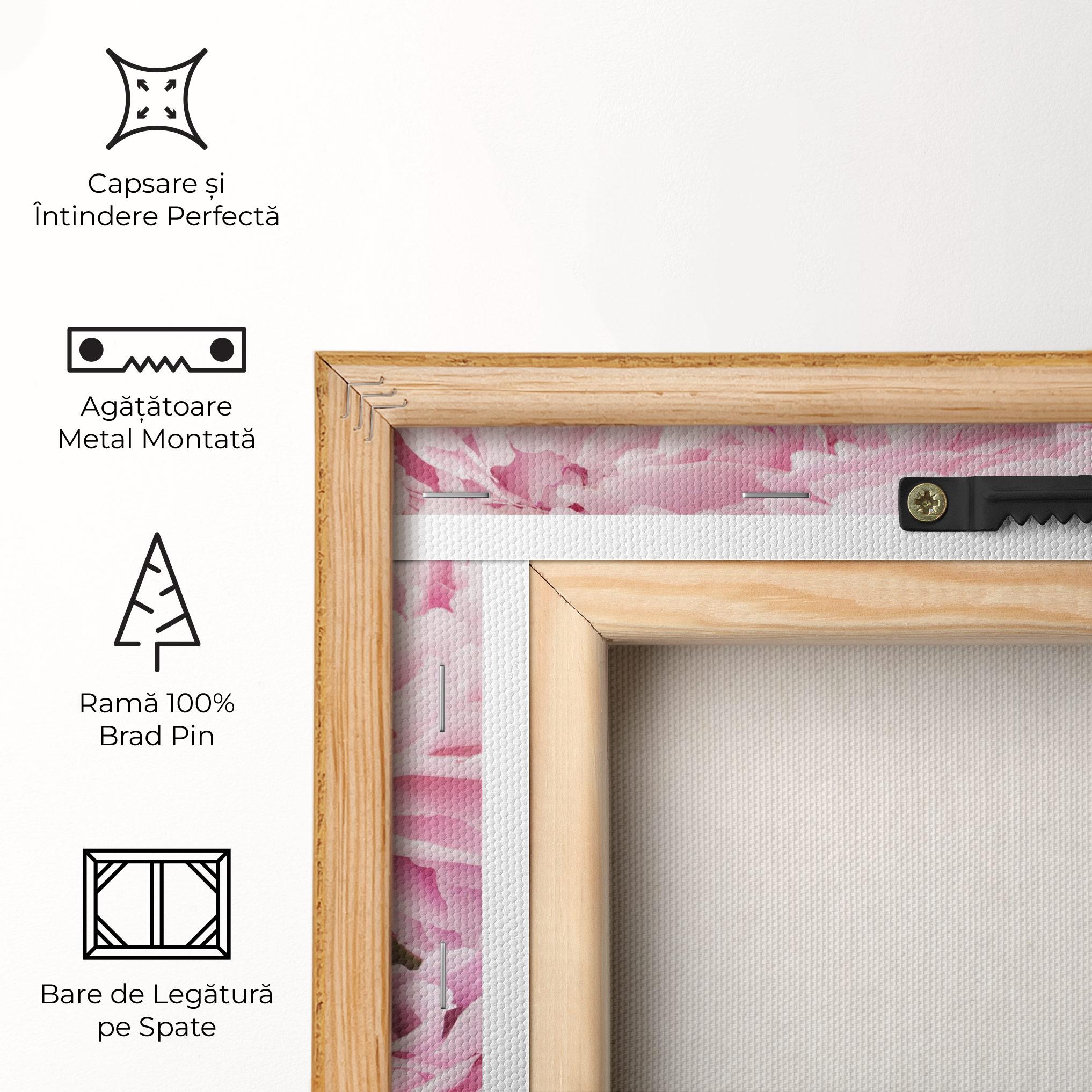 Tablou Canvas Dreamy Pink Pastel Peony mockup 5