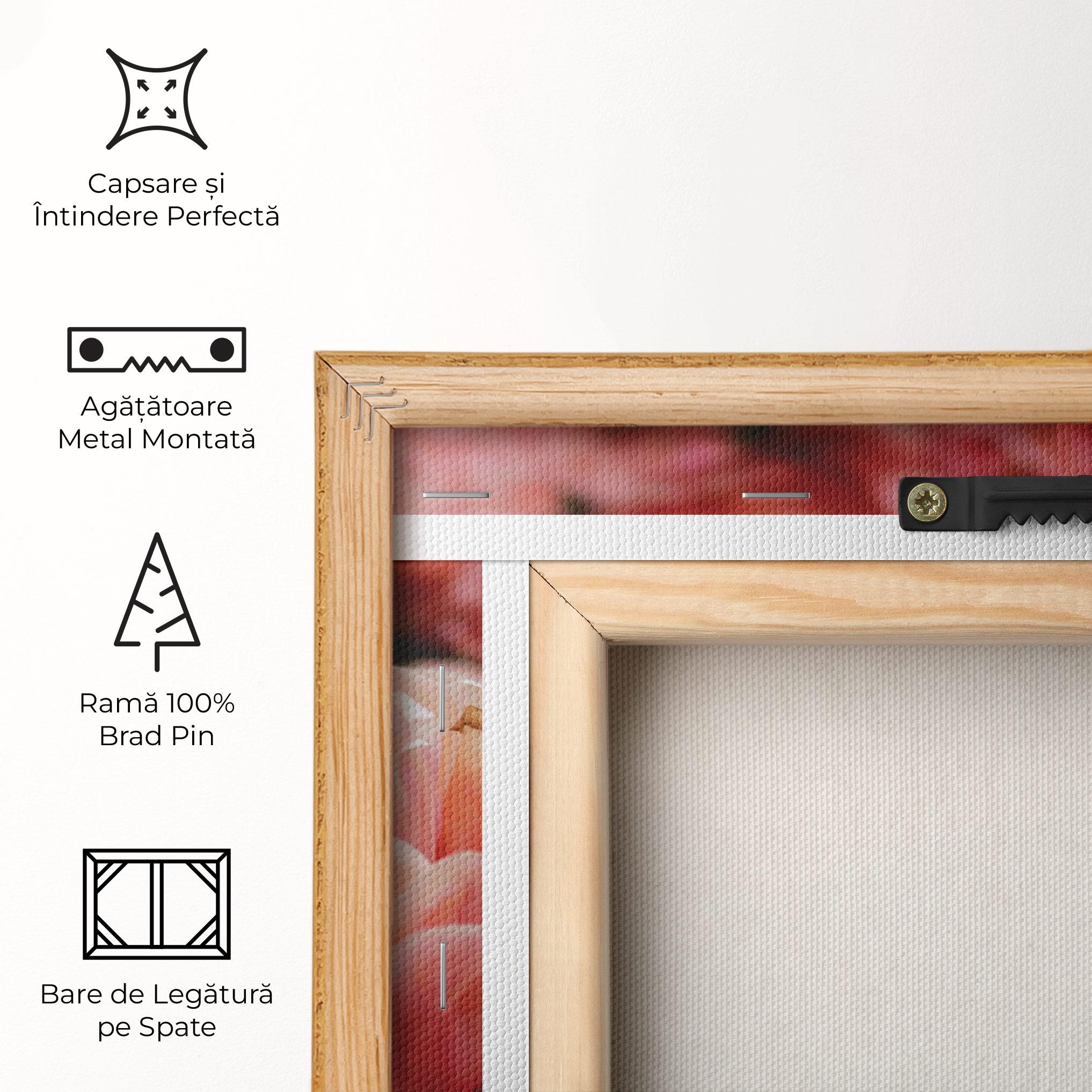 Tablou Canvas Light Orange Peony mockup 5