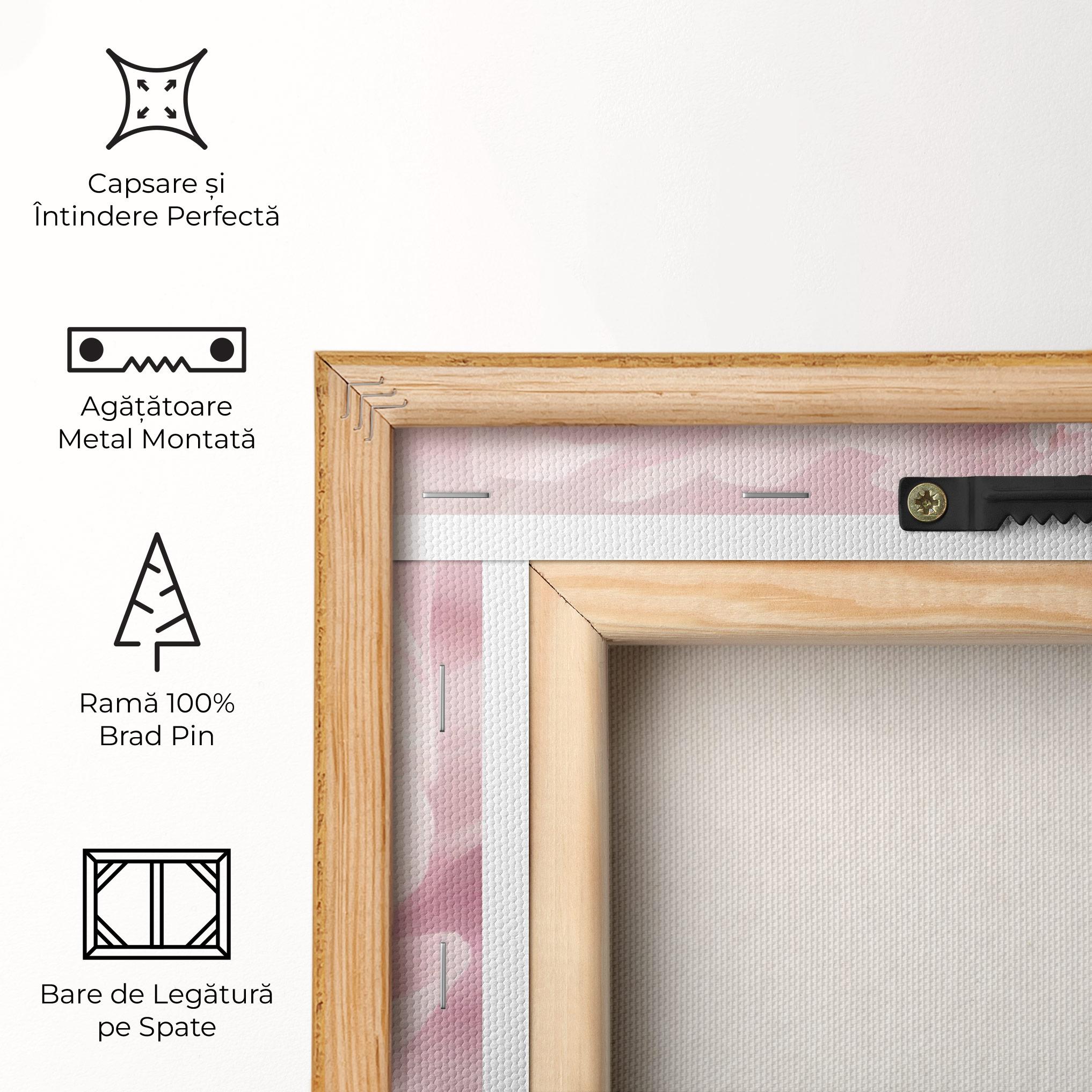 Tablou Canvas Pastel Peony Petals mockup 5