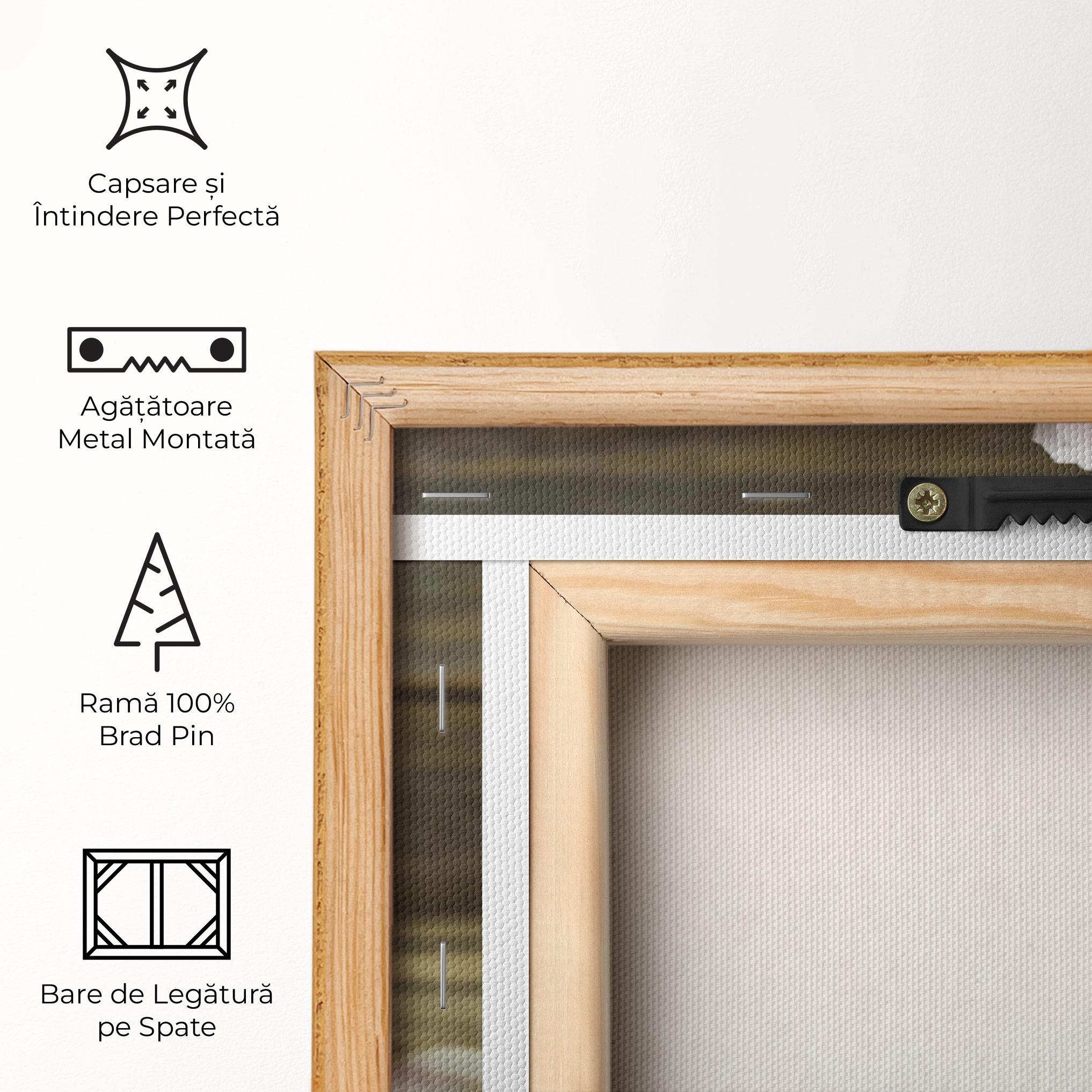 Tablou Canvas Peony On Table mockup 5