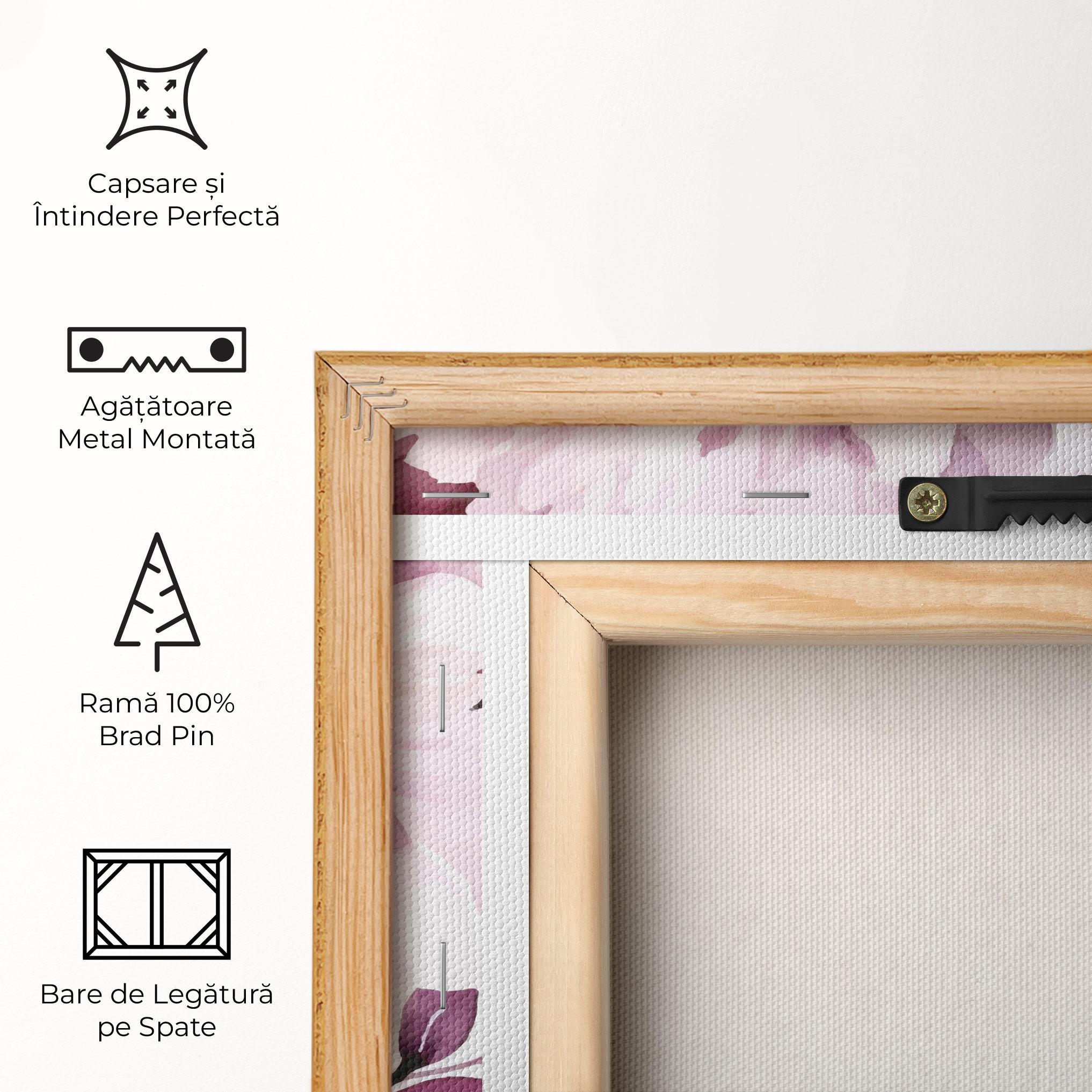 Tablou Canvas Peony Pink Purple mockup 5