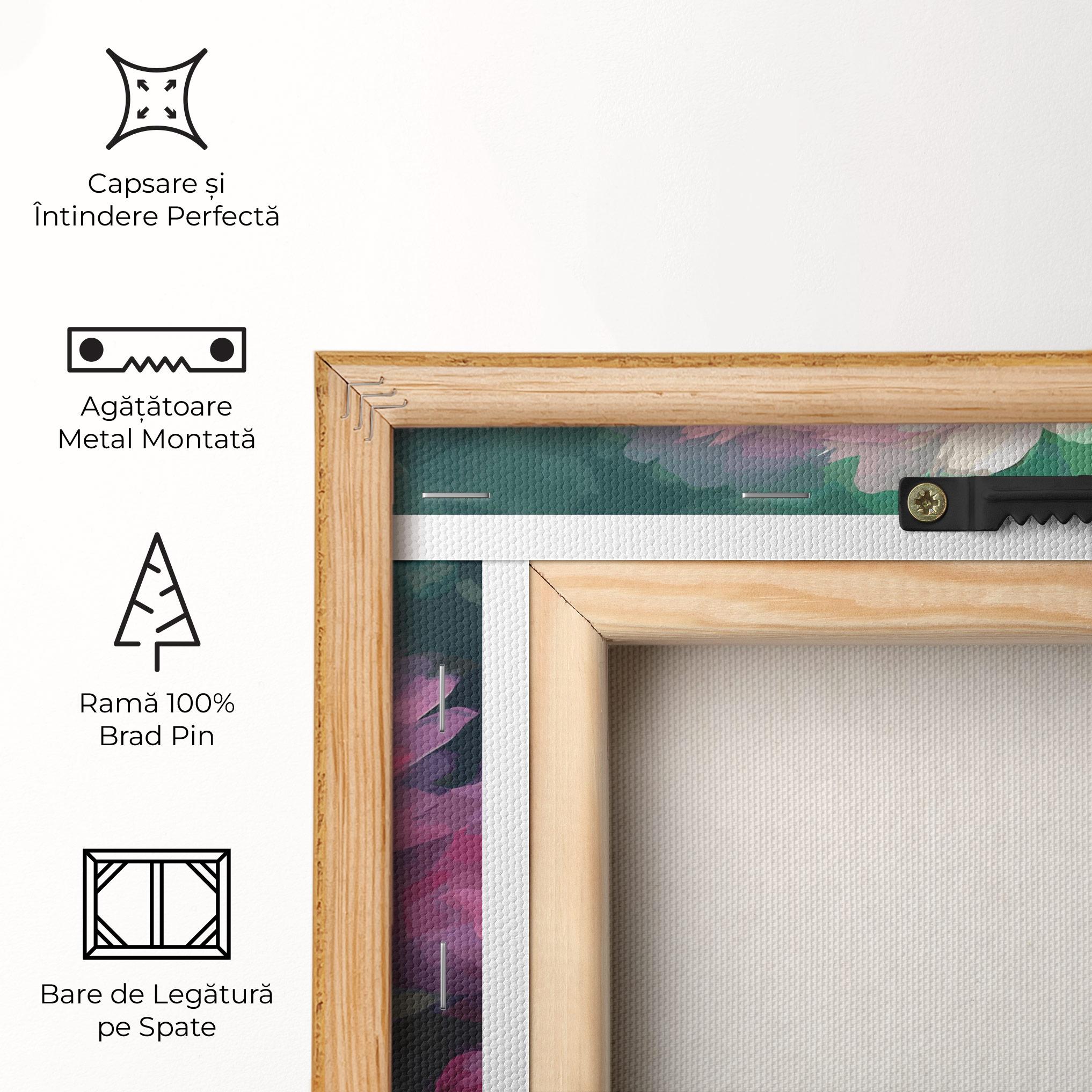 Tablou Canvas Pretty Peony Paint mockup 5