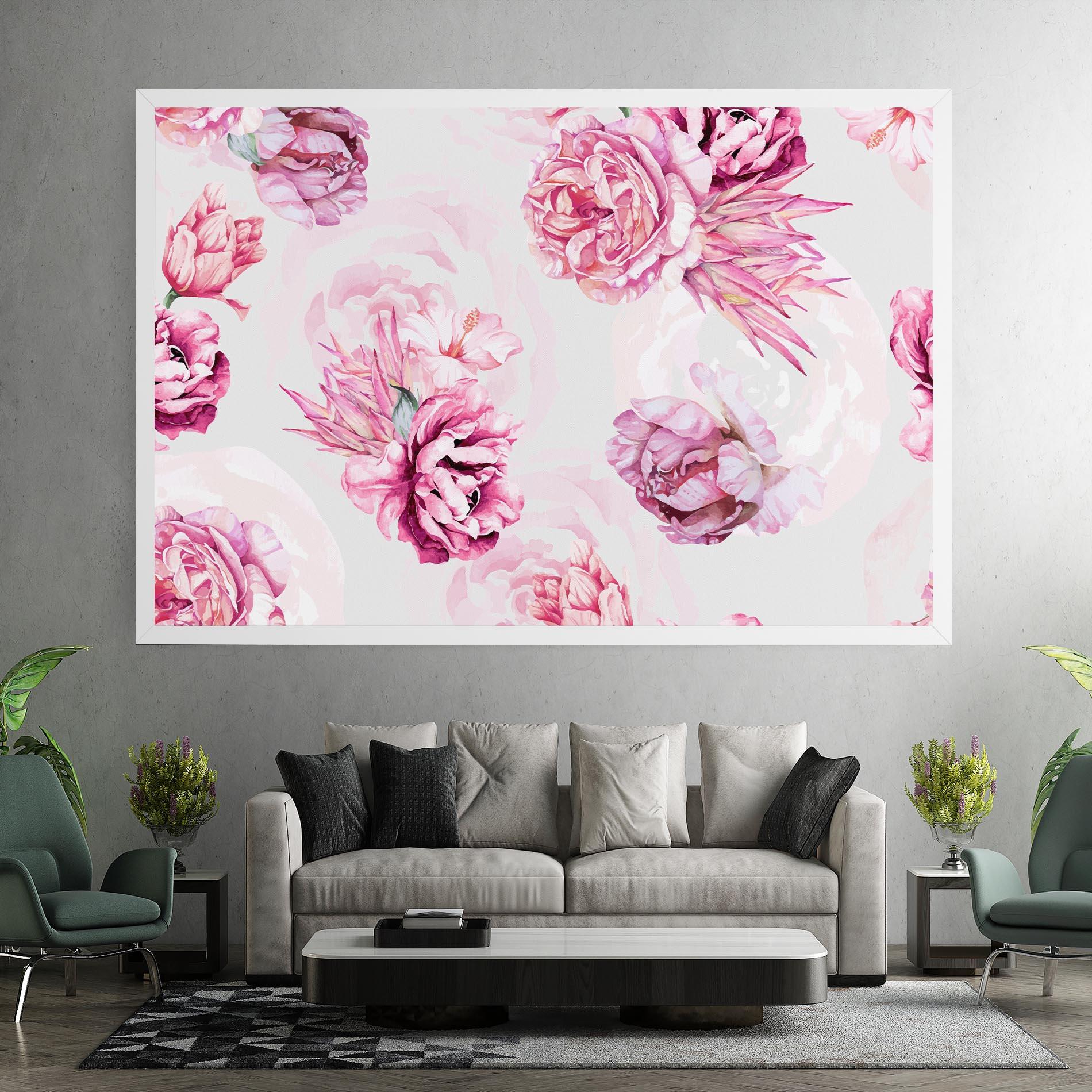 Tablou Canvas Blooming Peony mockup 7
