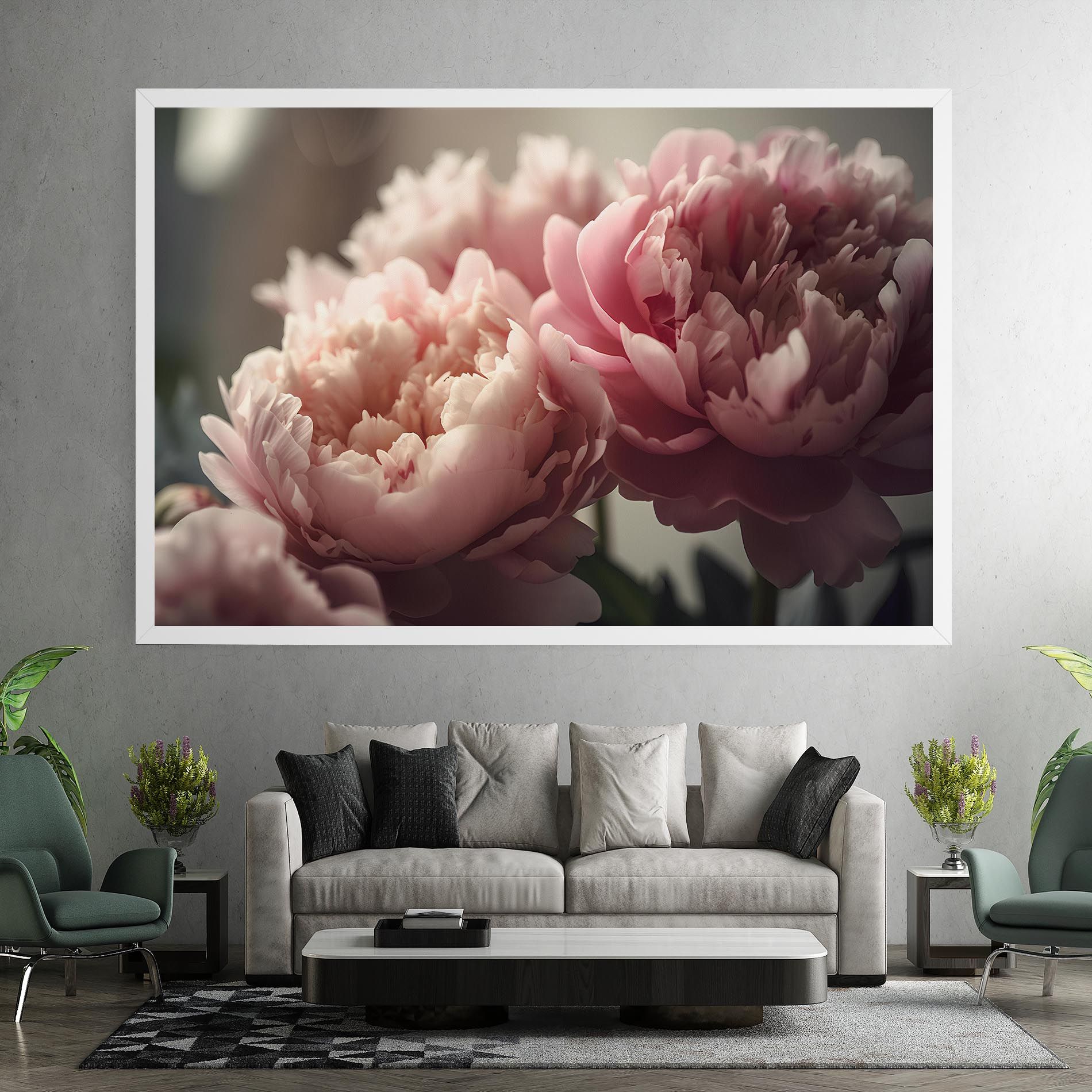 Cream Dreamy Peony mockup 7