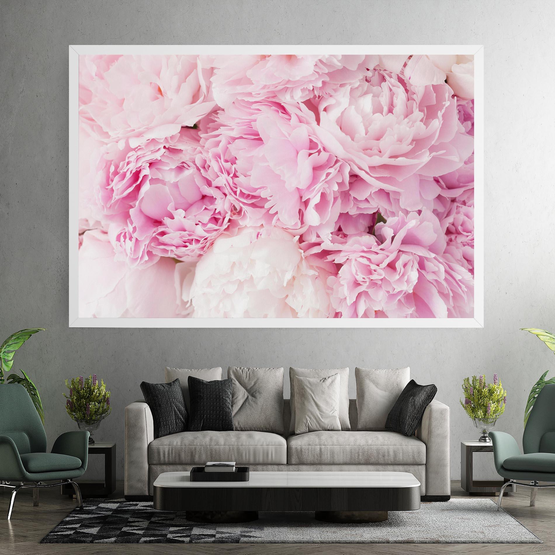 Tablou Canvas Dreamy Pink Pastel Peony mockup 7