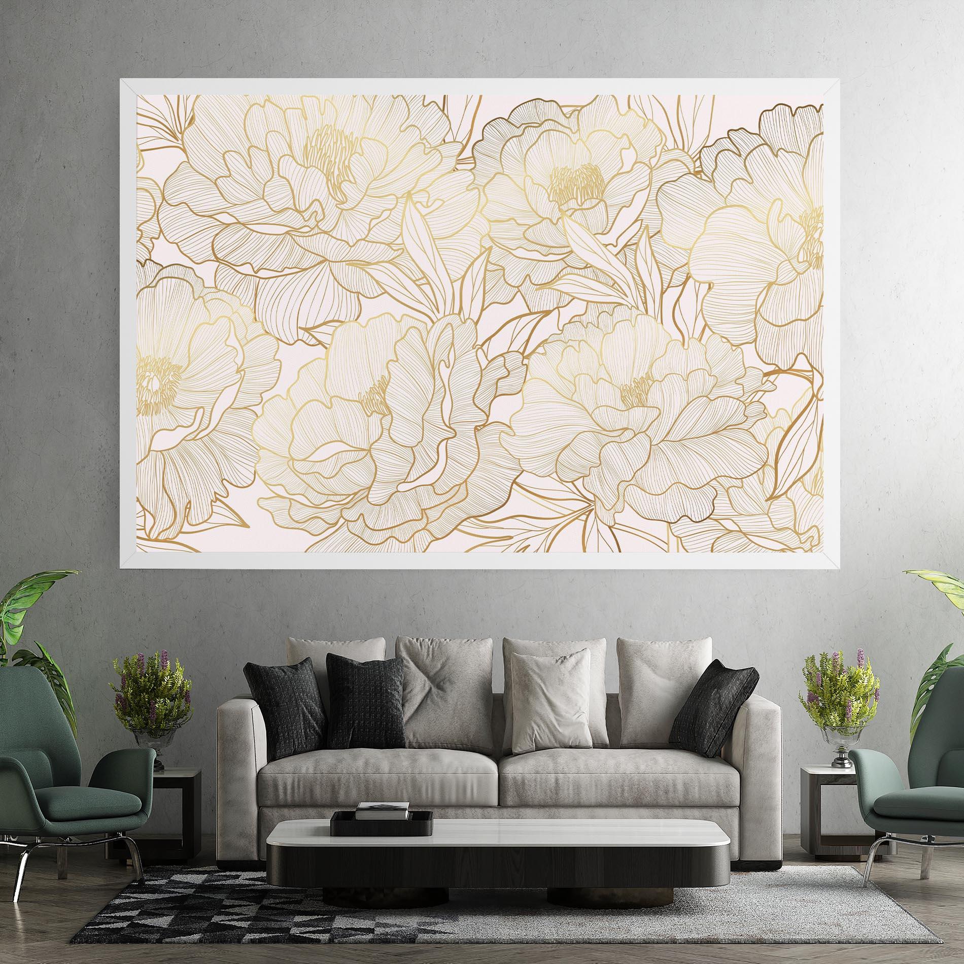 Tablou Canvas Golden Peony mockup 7