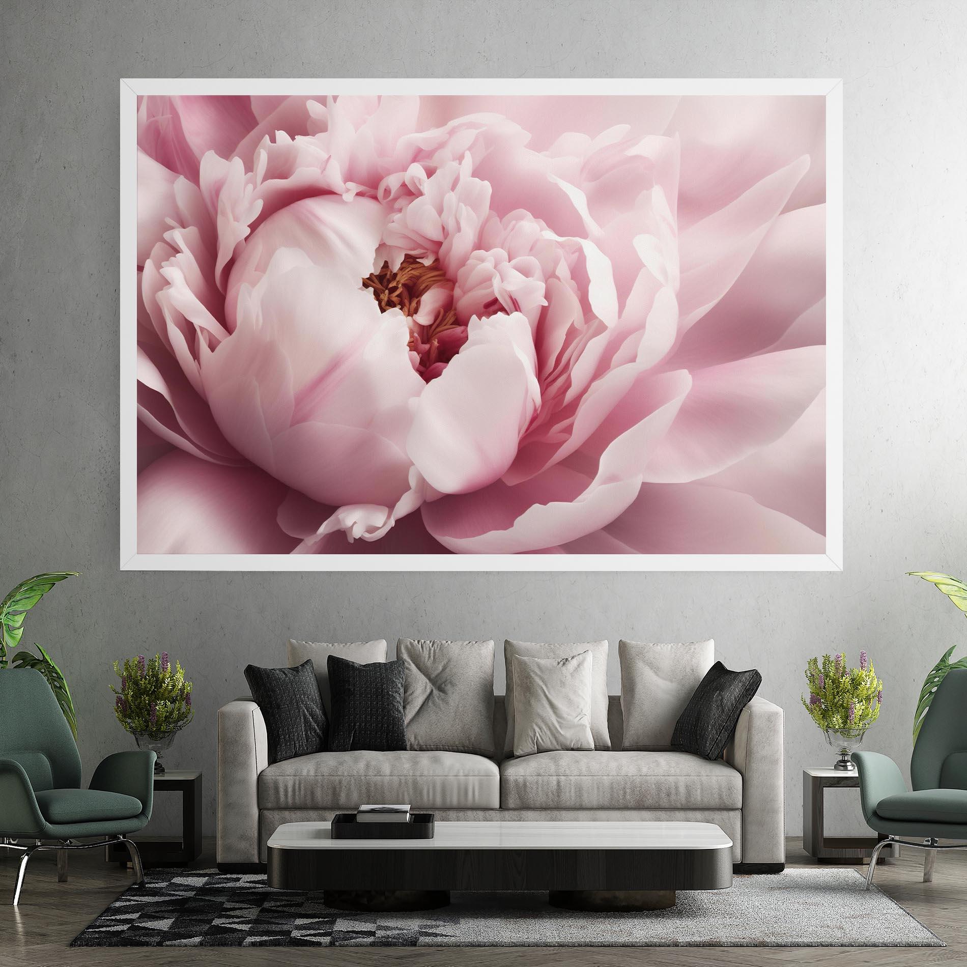 Tablou Canvas Pastel Peony Petals mockup 7