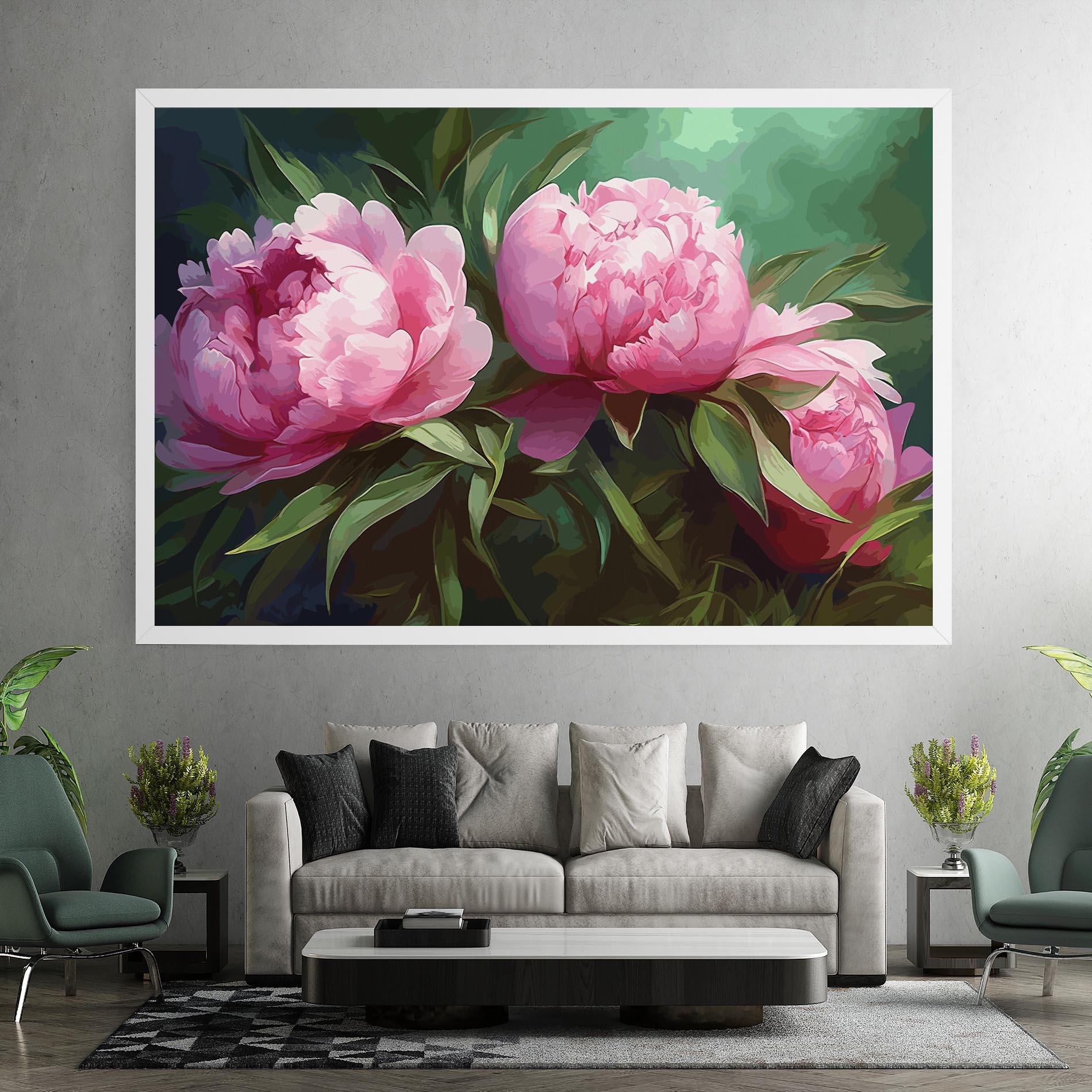 Tablou Canvas Peonies Art mockup 7