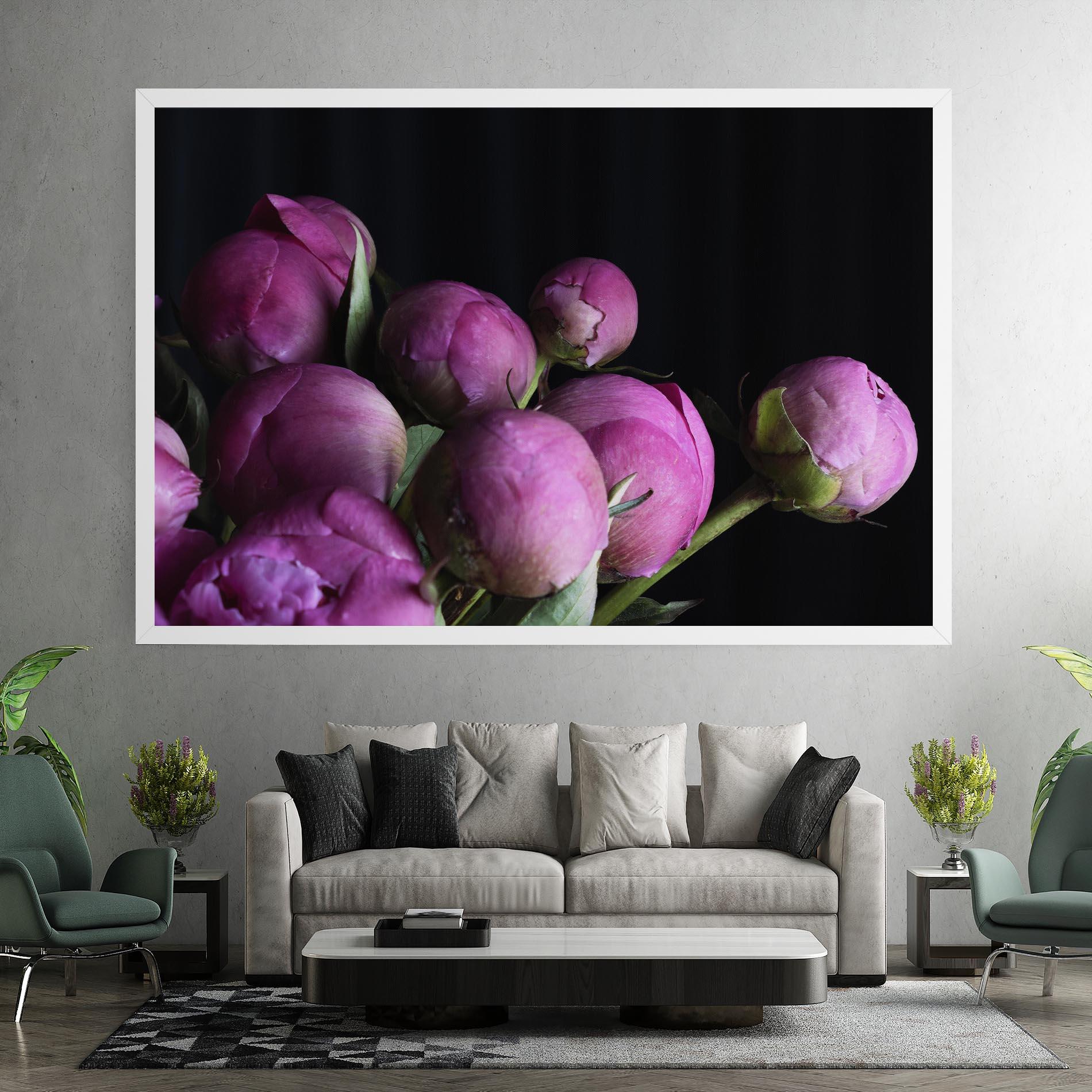 Tablou Canvas Peony Buds mockup 7