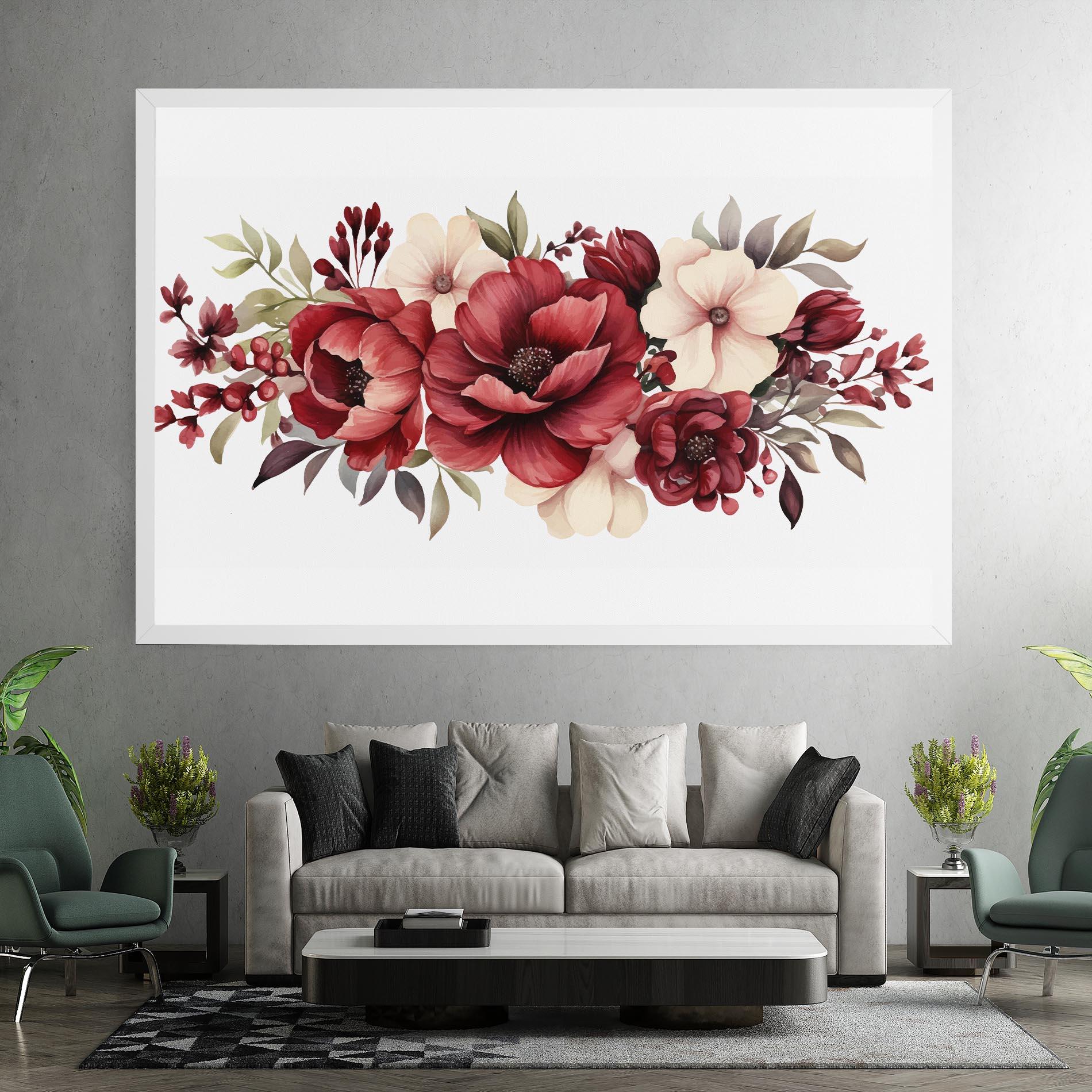 Tablou Canvas Red Peony mockup 7