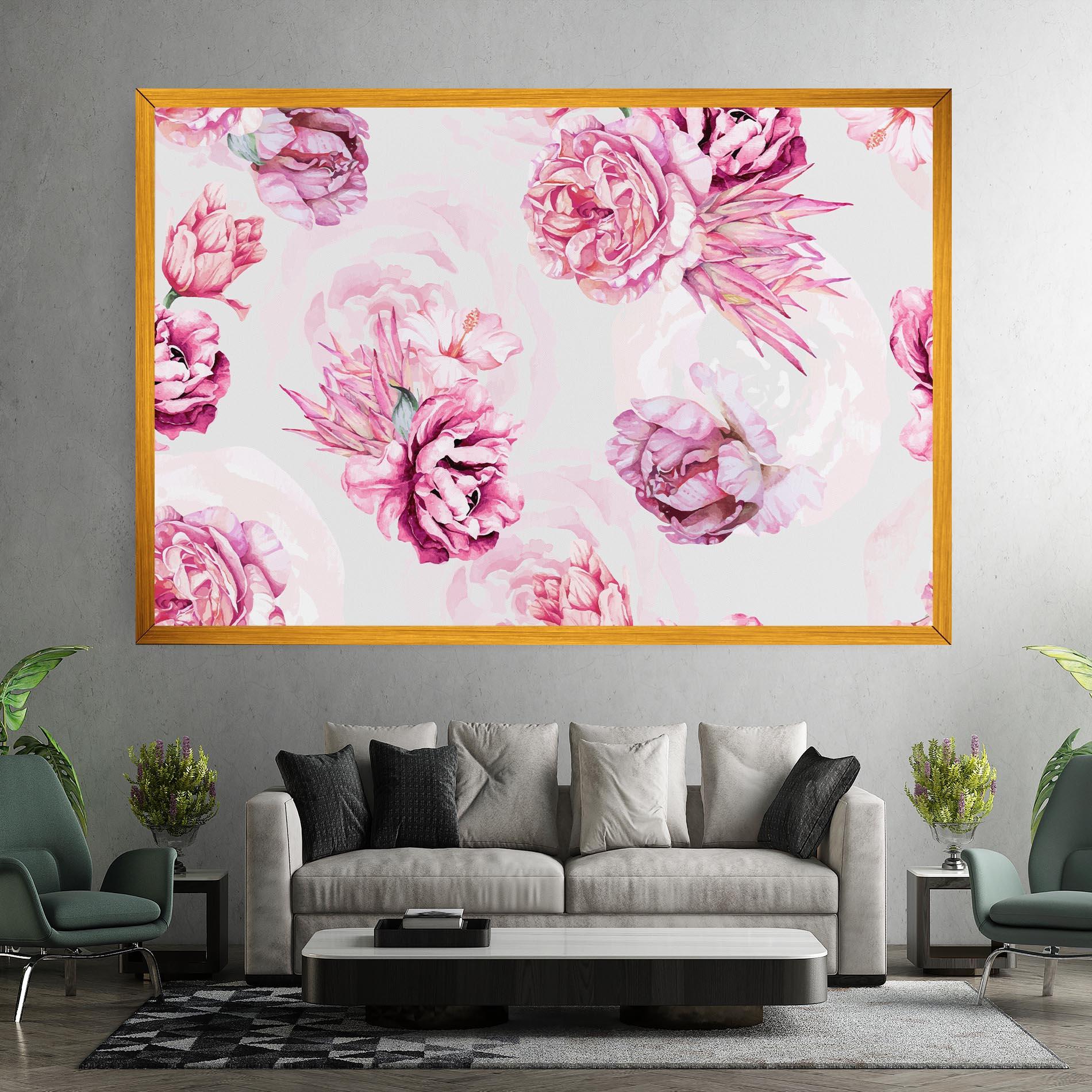 Tablou Canvas Blooming Peony mockup 7