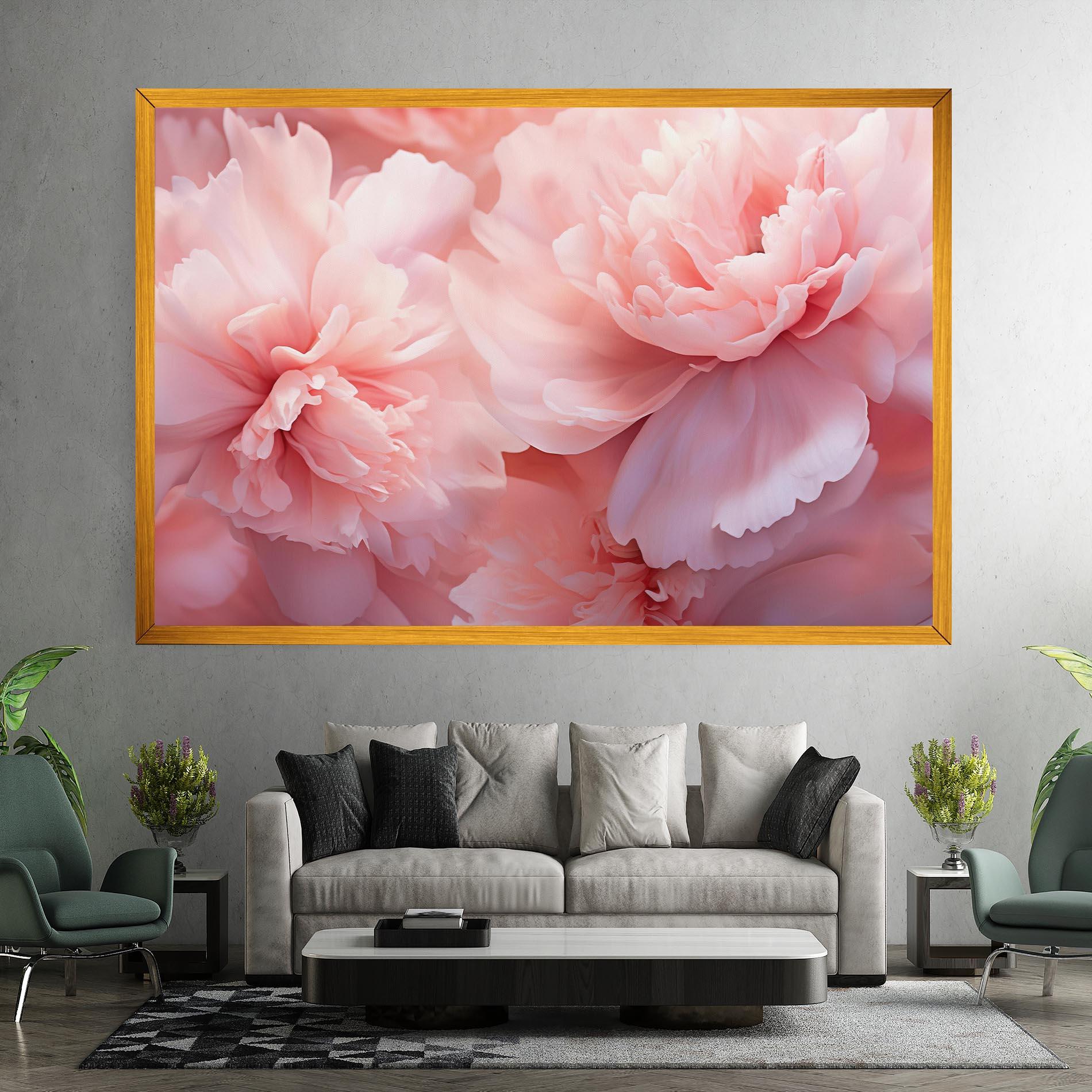 Tablou Canvas Close Up Dreamy Peony mockup 7