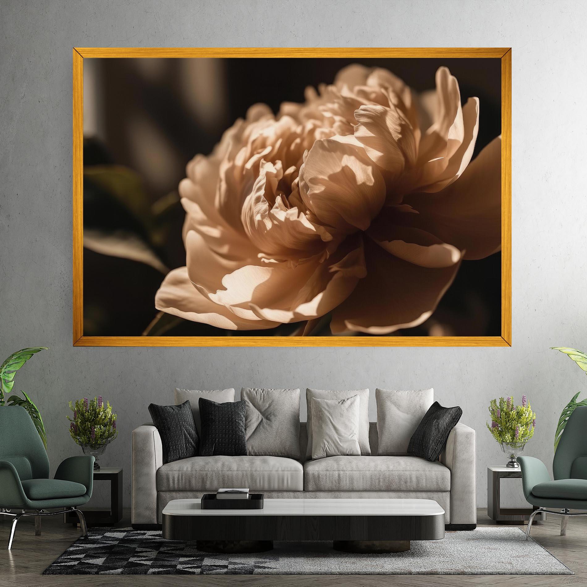 Tablou Canvas Cream Peony mockup 7
