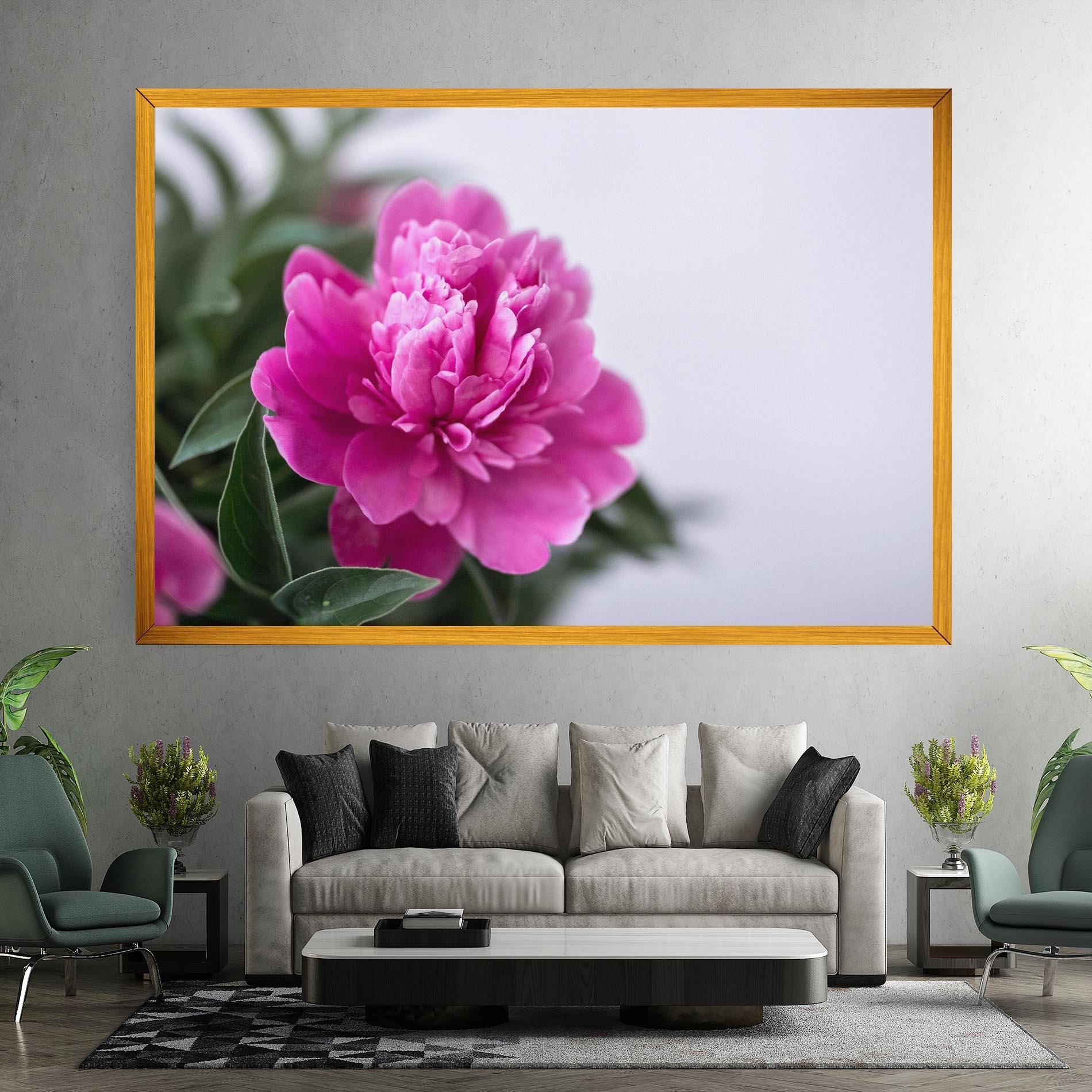 Tablou Canvas Dark Pink Peony mockup 7