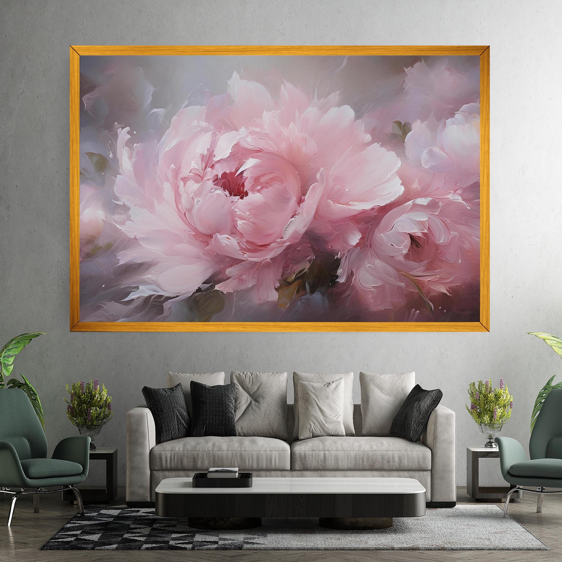 Tablou Canvas Dreamy Painting Peony mockup 7