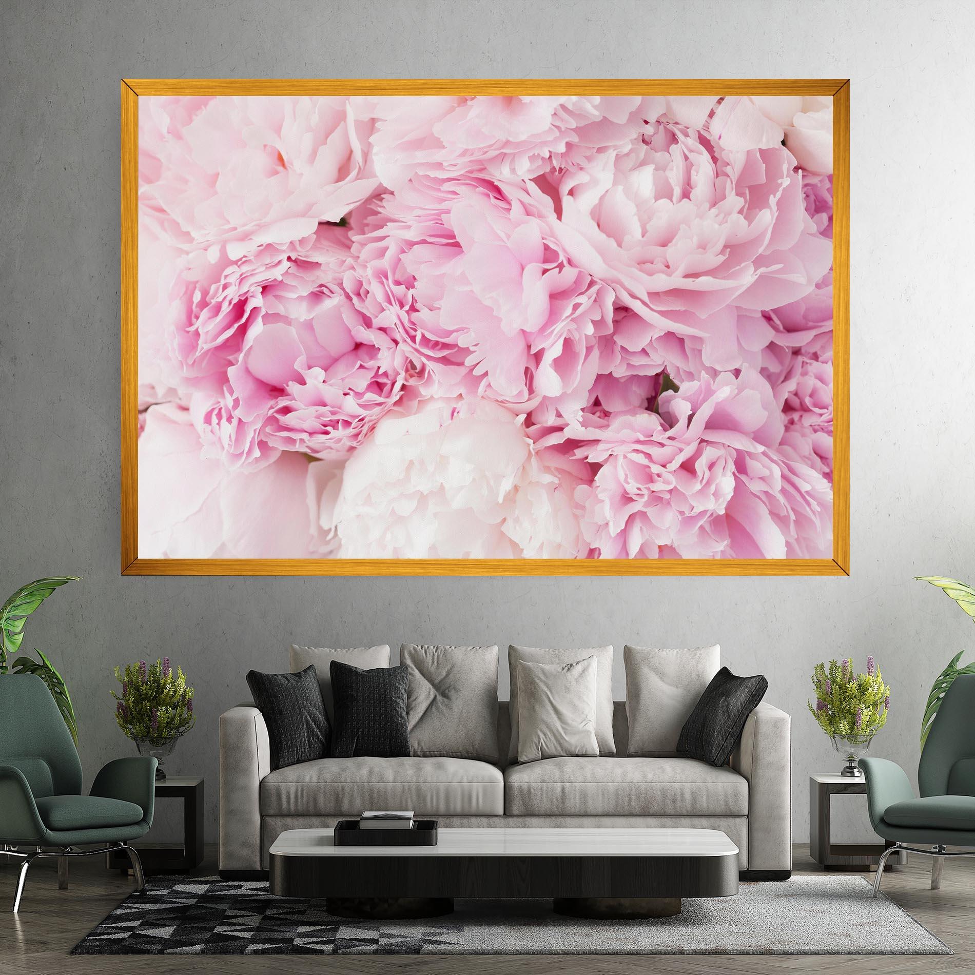Tablou Canvas Dreamy Pink Pastel Peony mockup 7