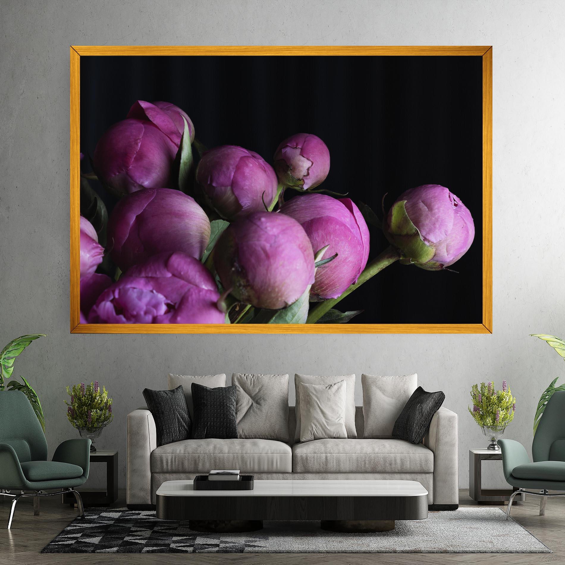Tablou Canvas Peony Buds mockup 7