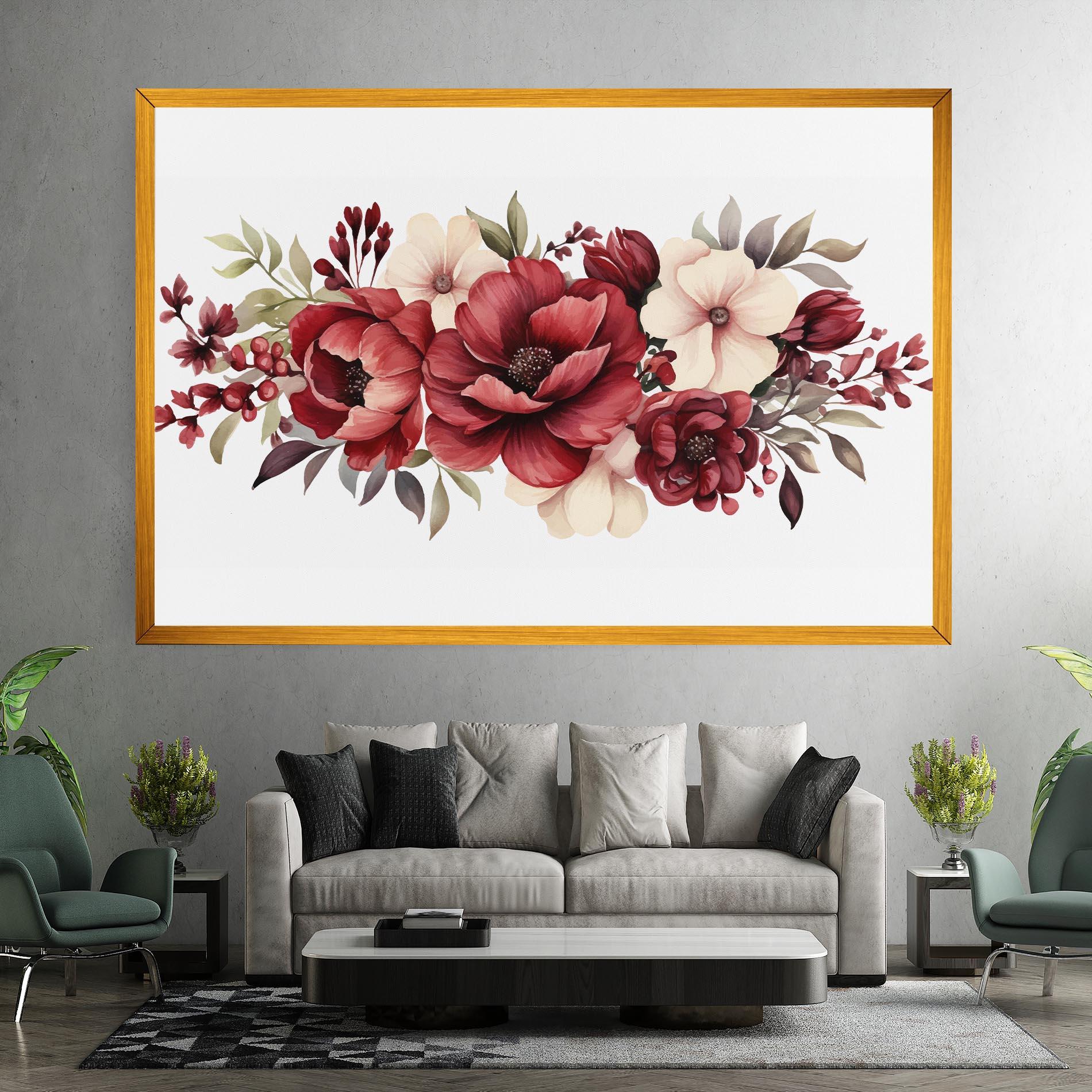 Tablou Canvas Red Peony mockup 7
