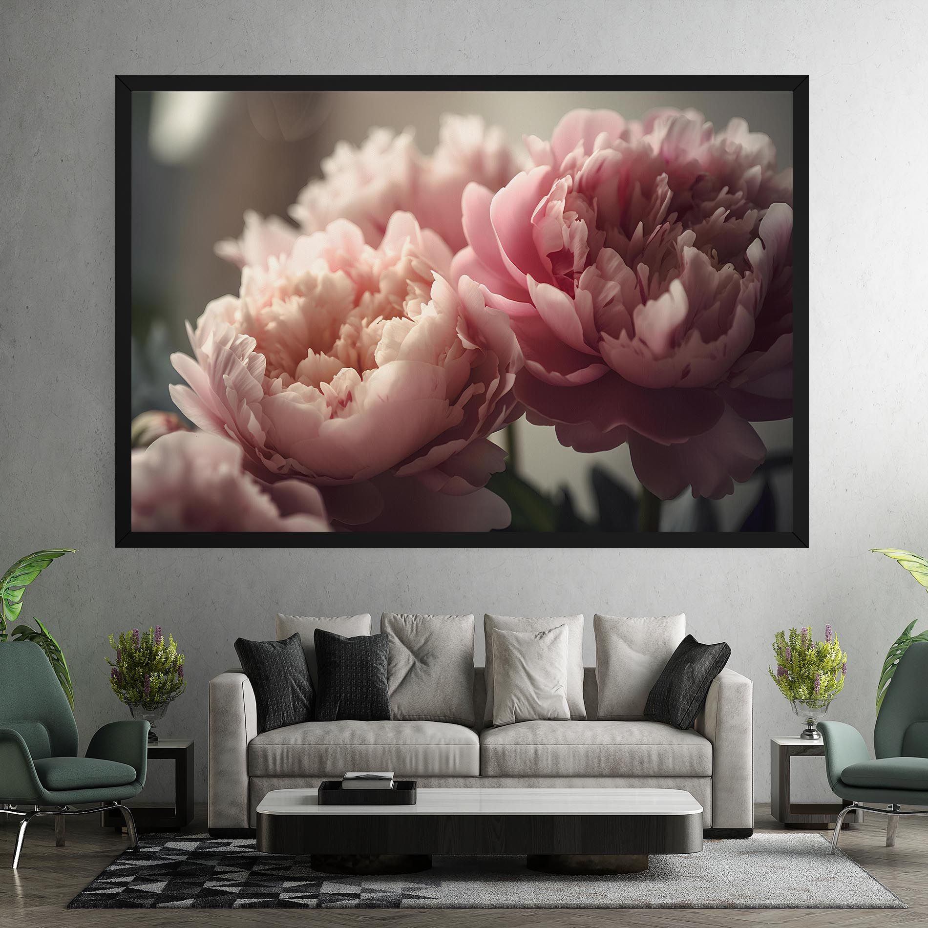 Cream Dreamy Peony mockup 7