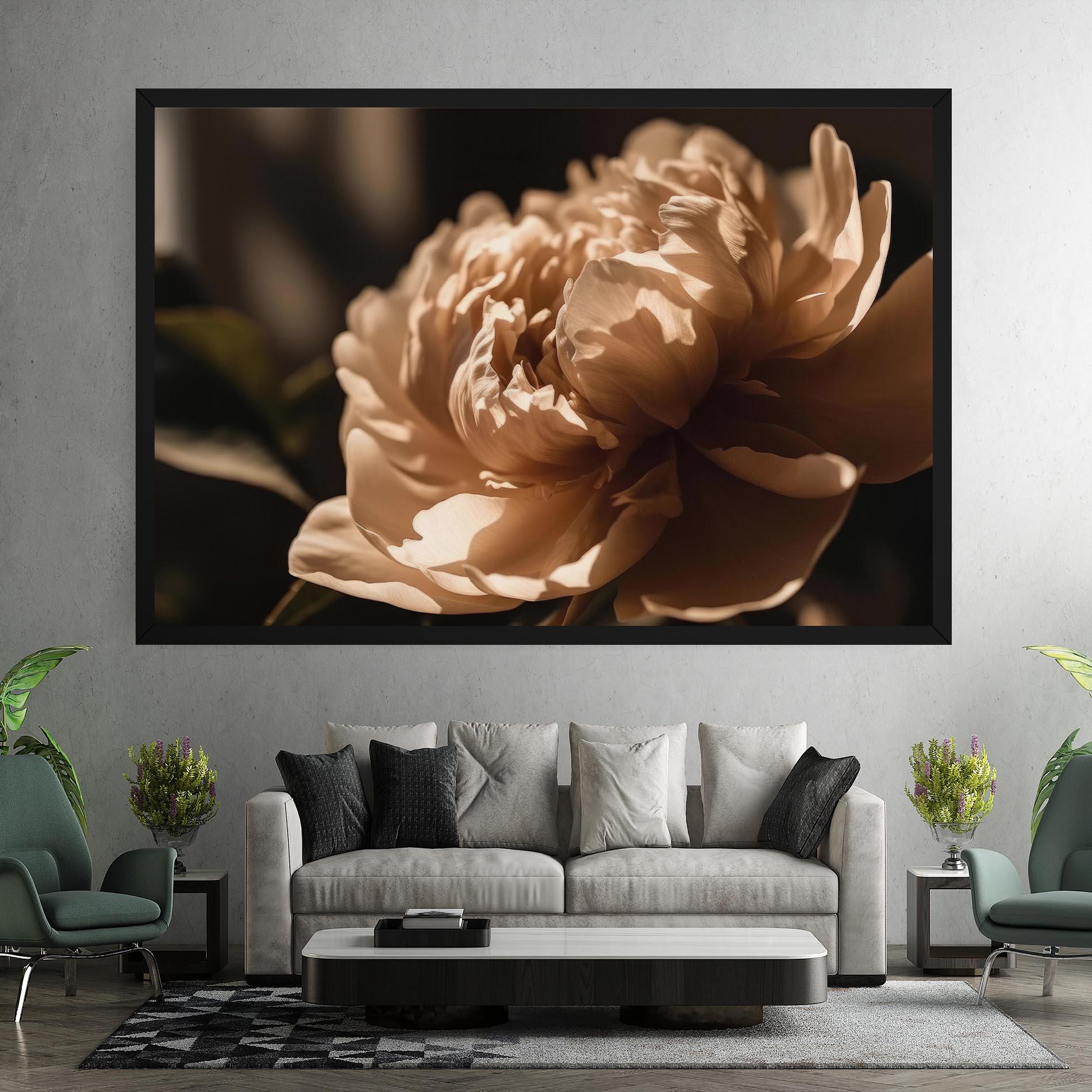 Tablou Canvas Cream Peony mockup 7