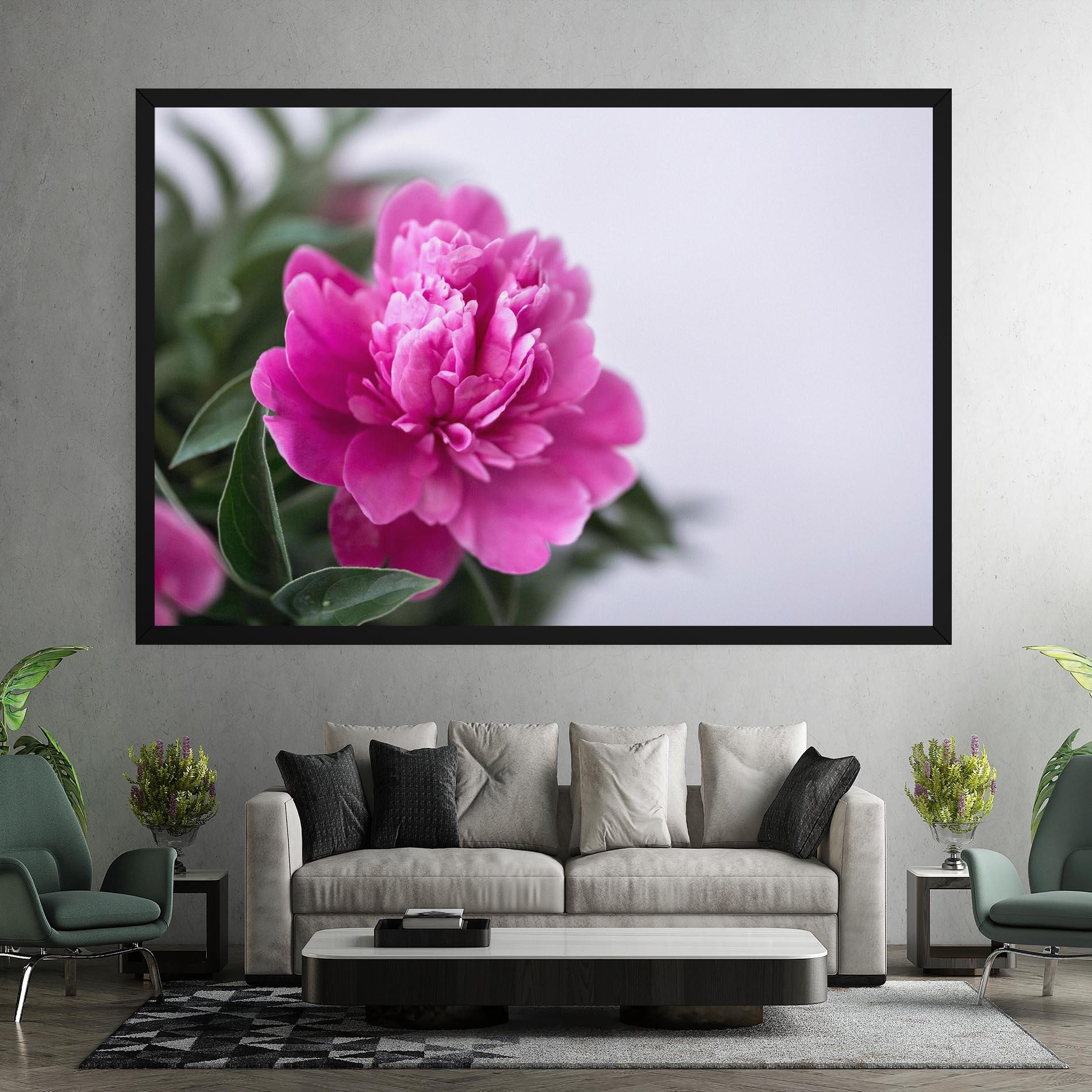 Tablou Canvas Dark Pink Peony mockup 7