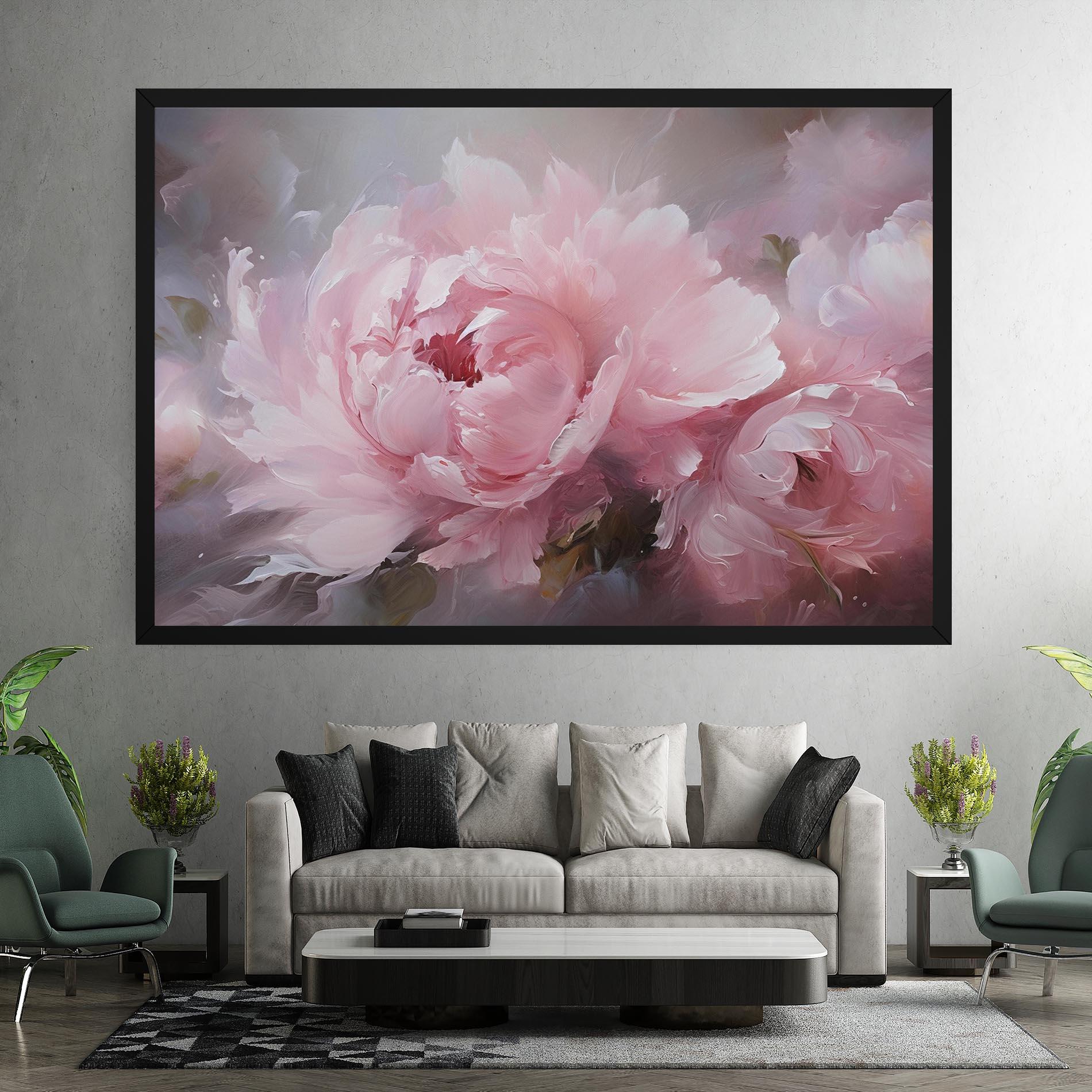Tablou Canvas Dreamy Painting Peony mockup 7