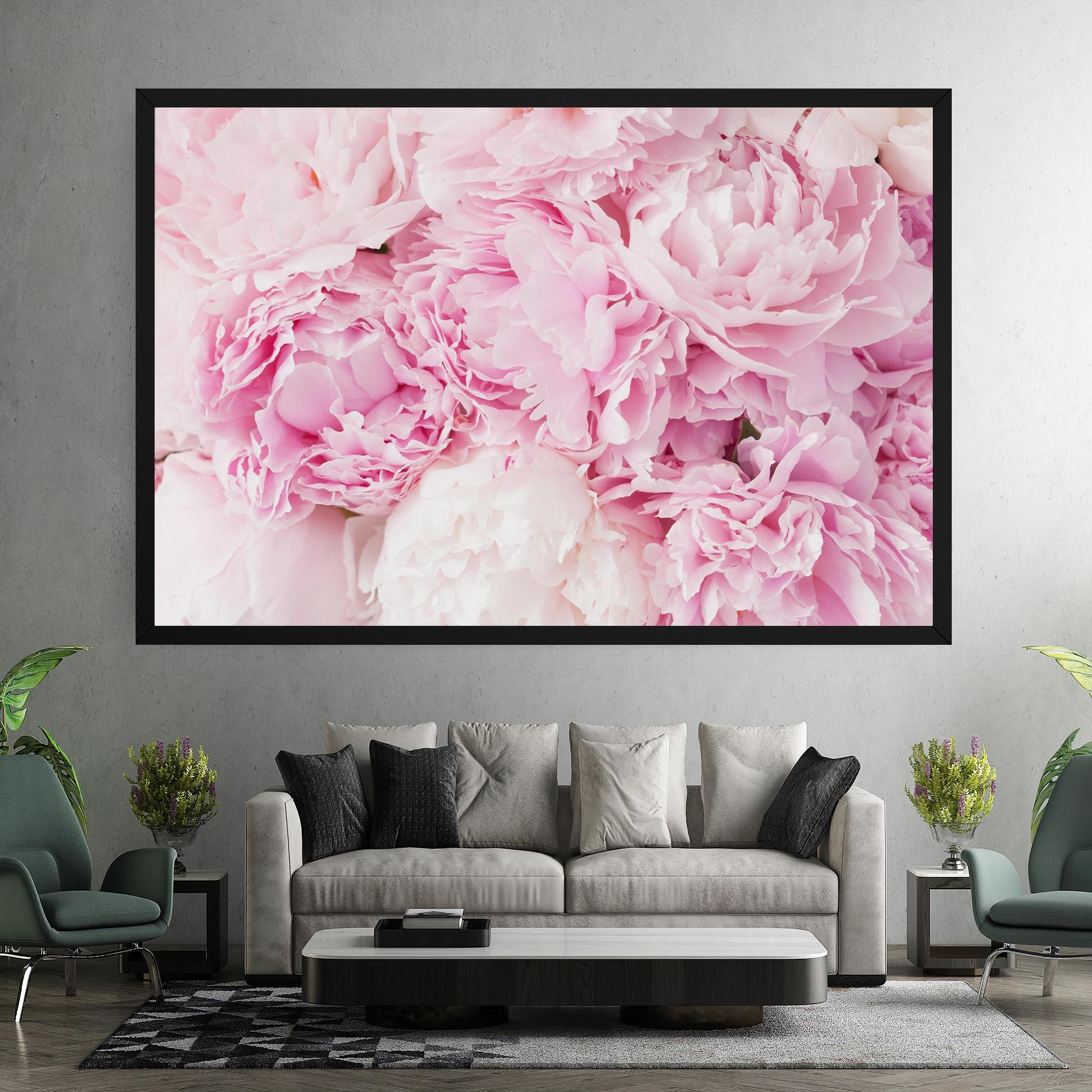 Tablou Canvas Dreamy Pink Pastel Peony mockup 7