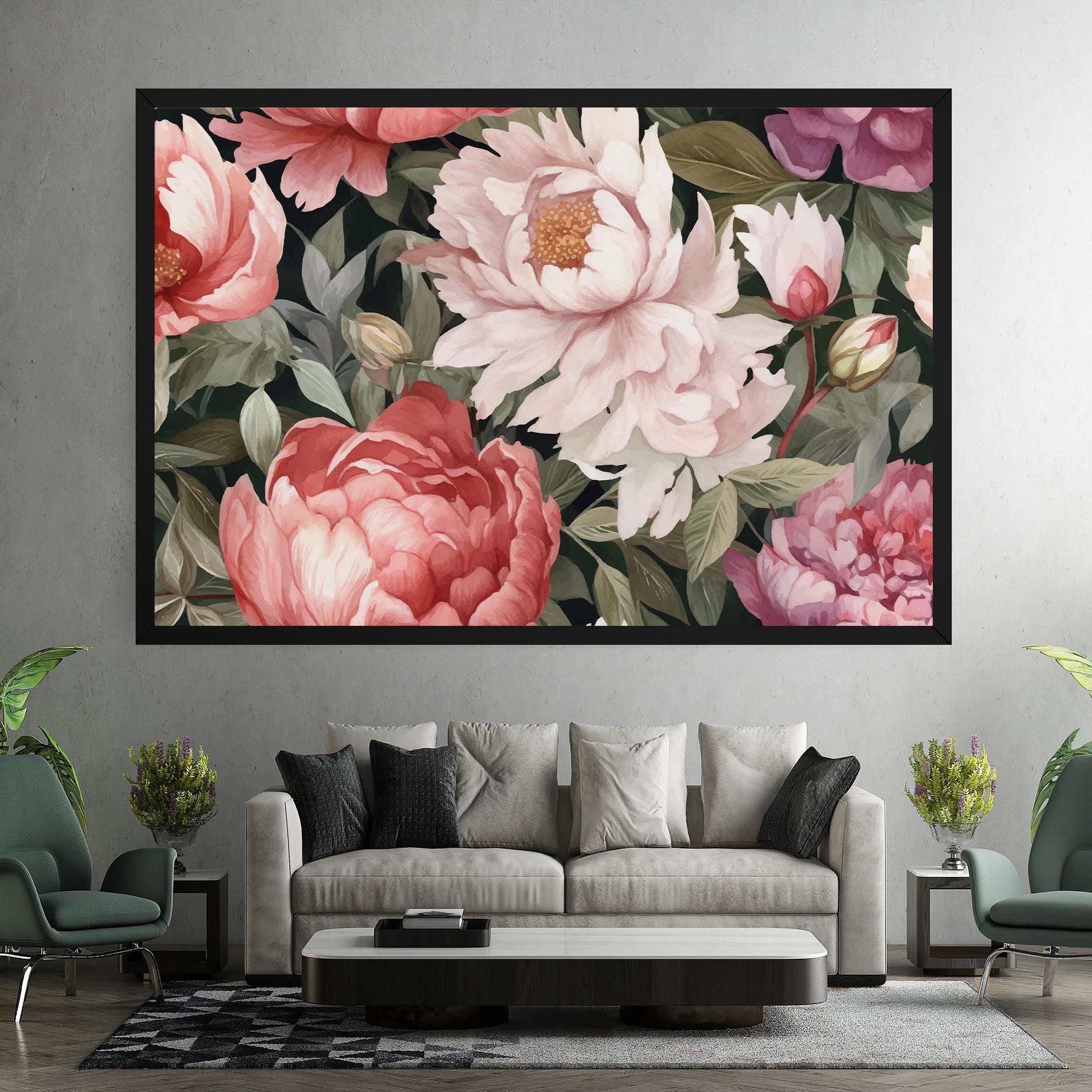 Light Peony Art mockup 7