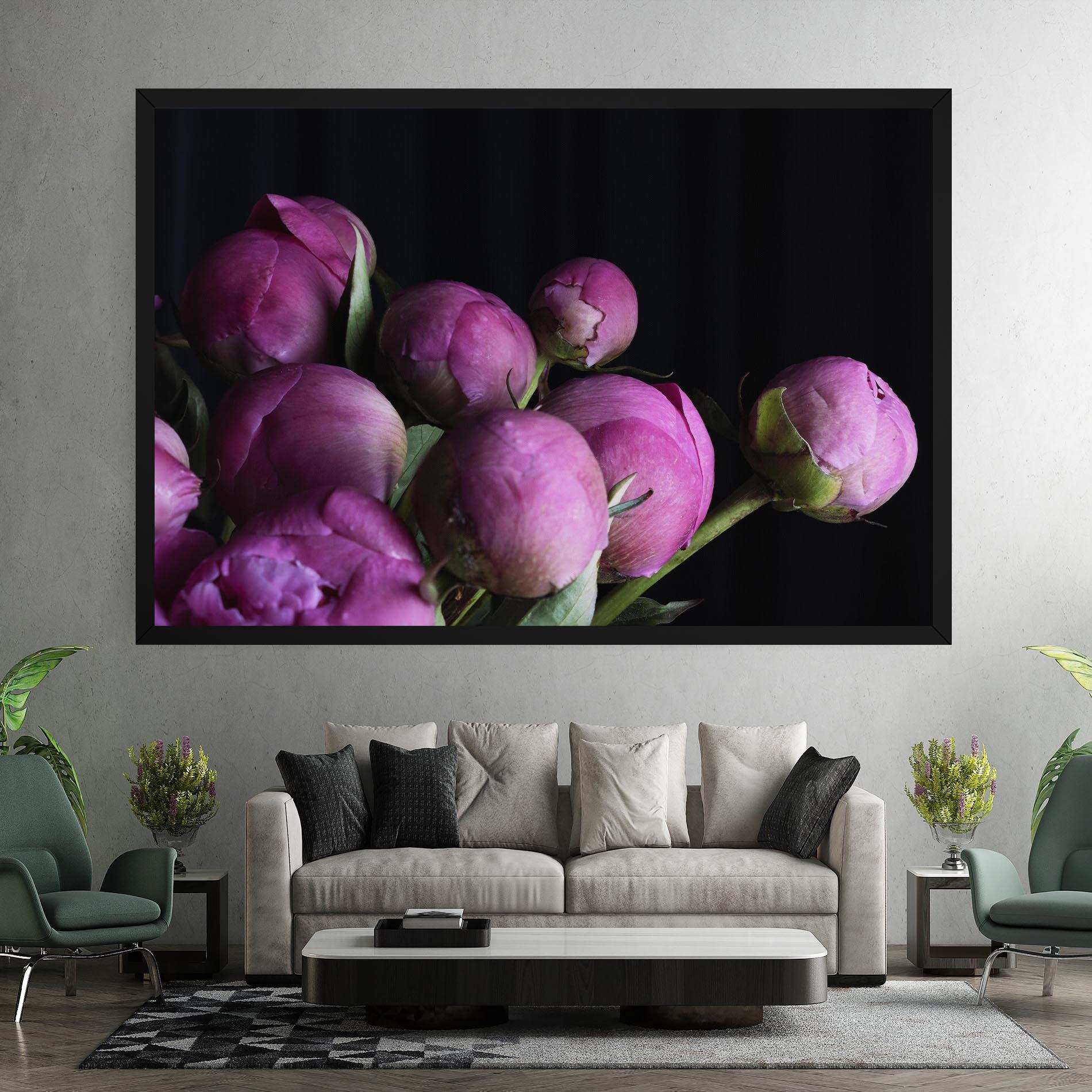 Tablou Canvas Peony Buds mockup 7