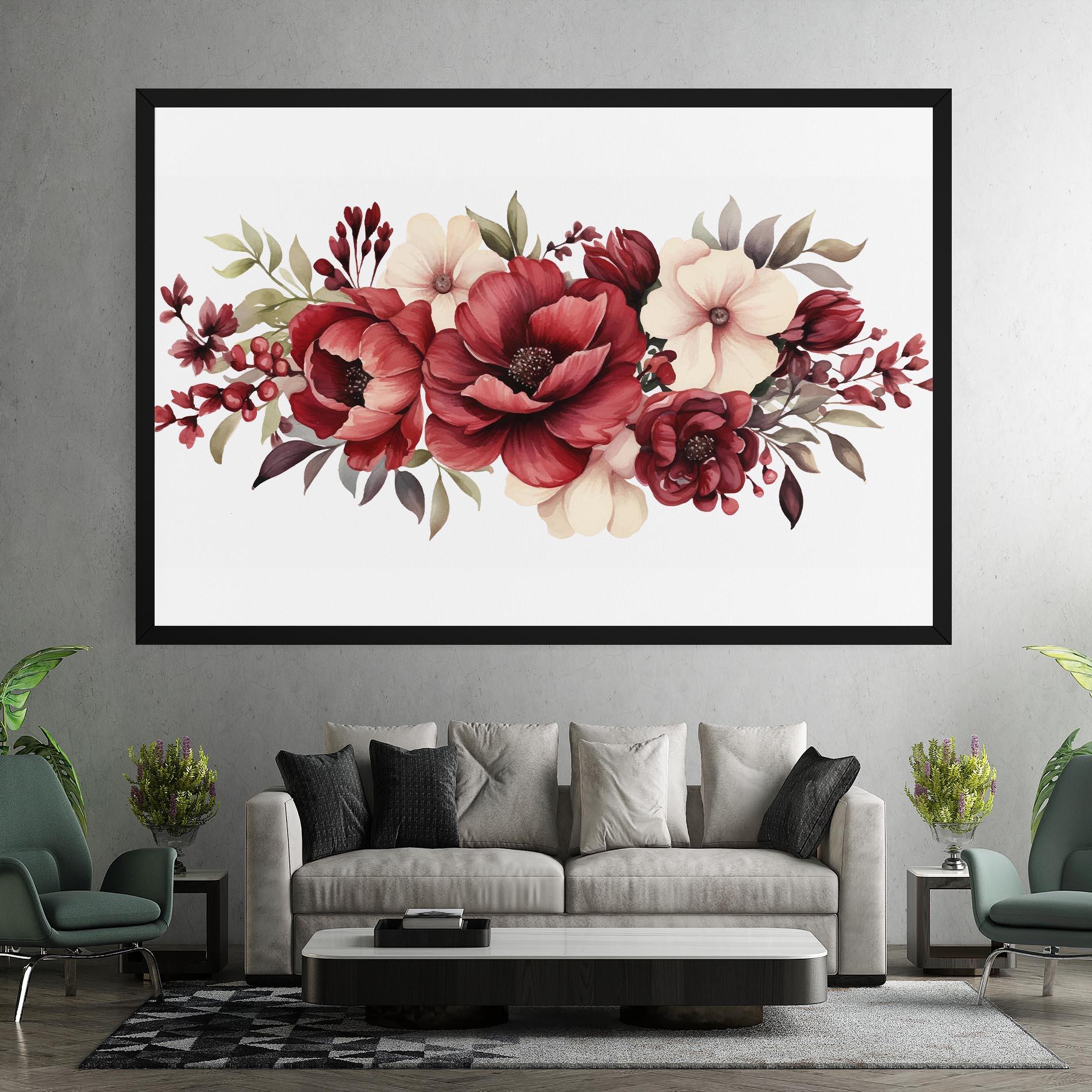 Tablou Canvas Red Peony mockup 7