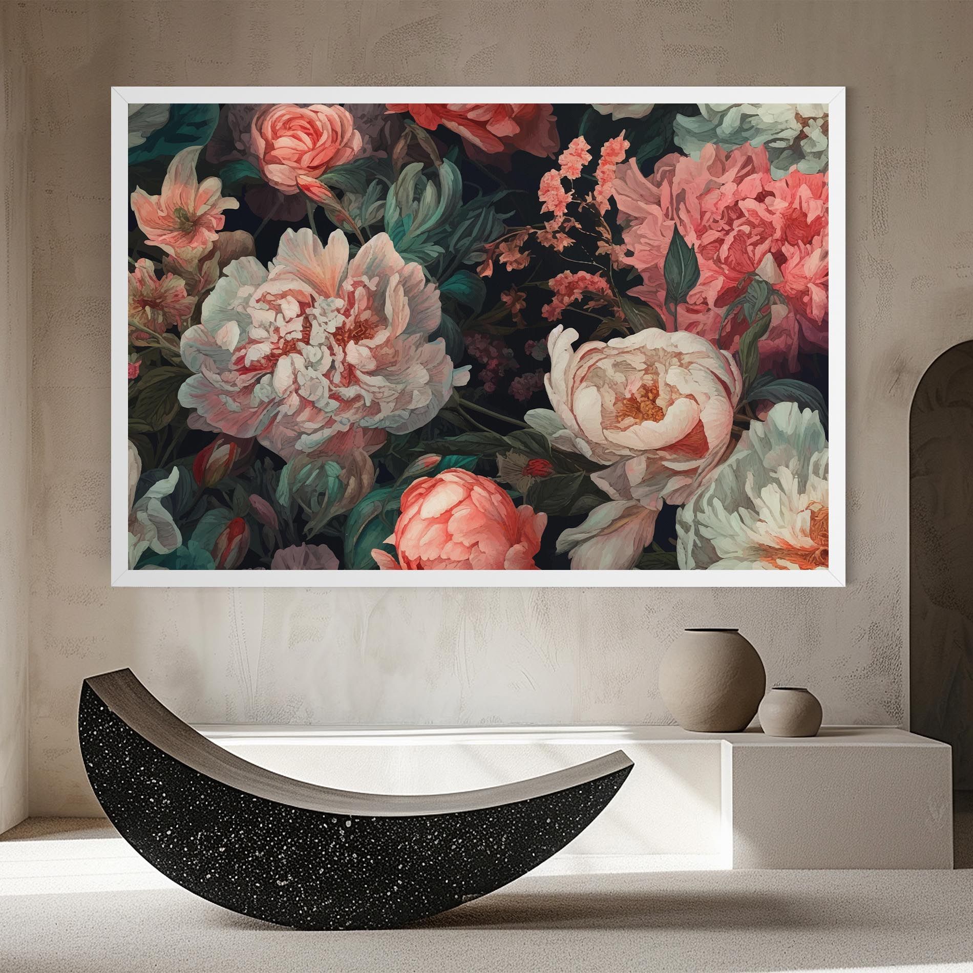 Artistic Pink Peony mockup 8