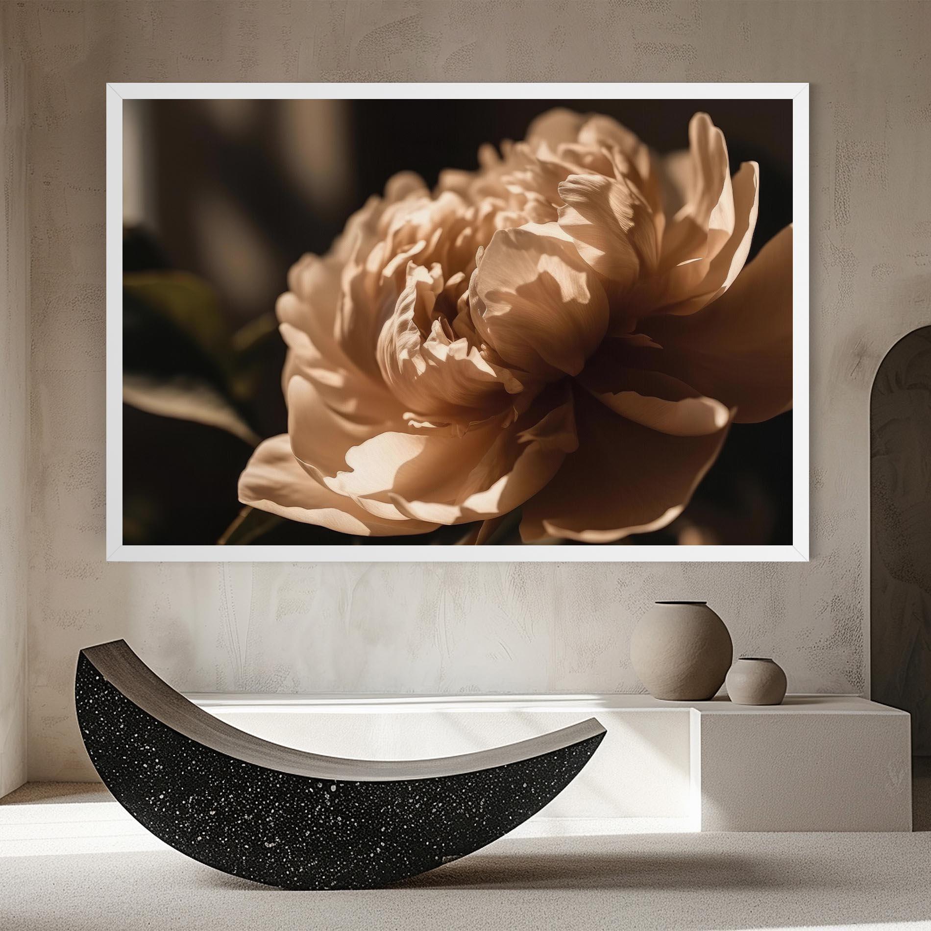 Tablou Canvas Cream Peony mockup 8