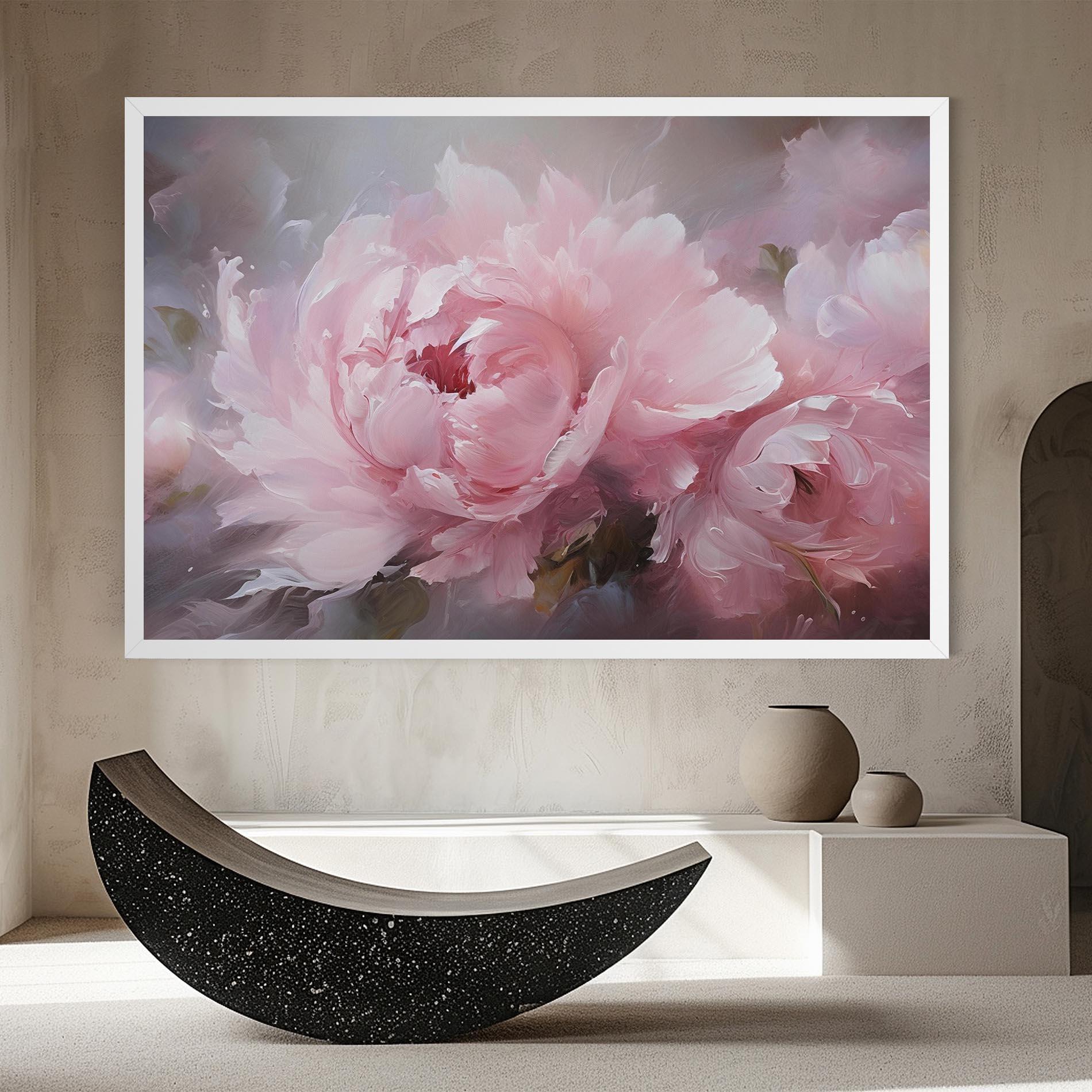 Tablou Canvas Dreamy Painting Peony mockup 8