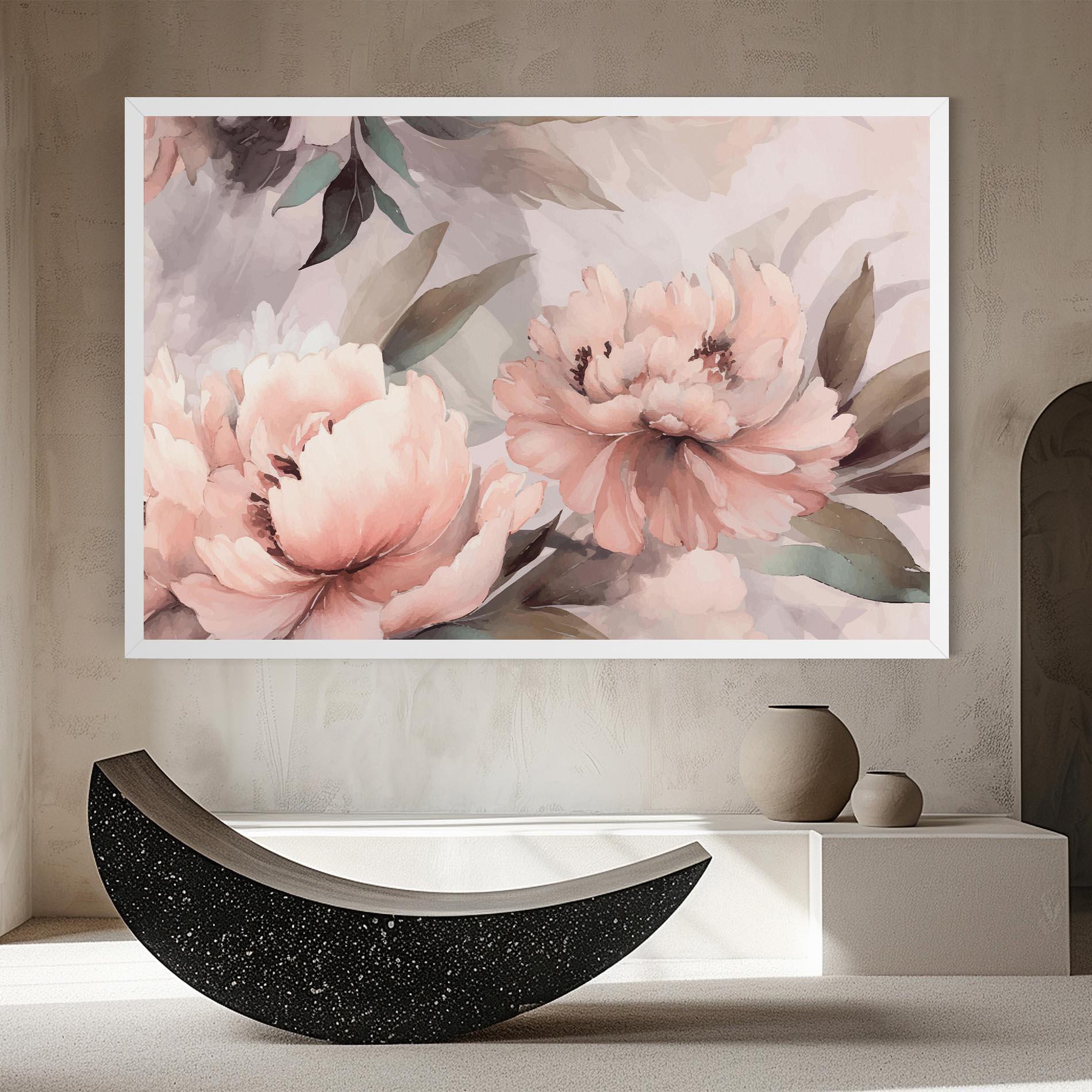 Tablou Canvas Dreamy Peony Art mockup 8