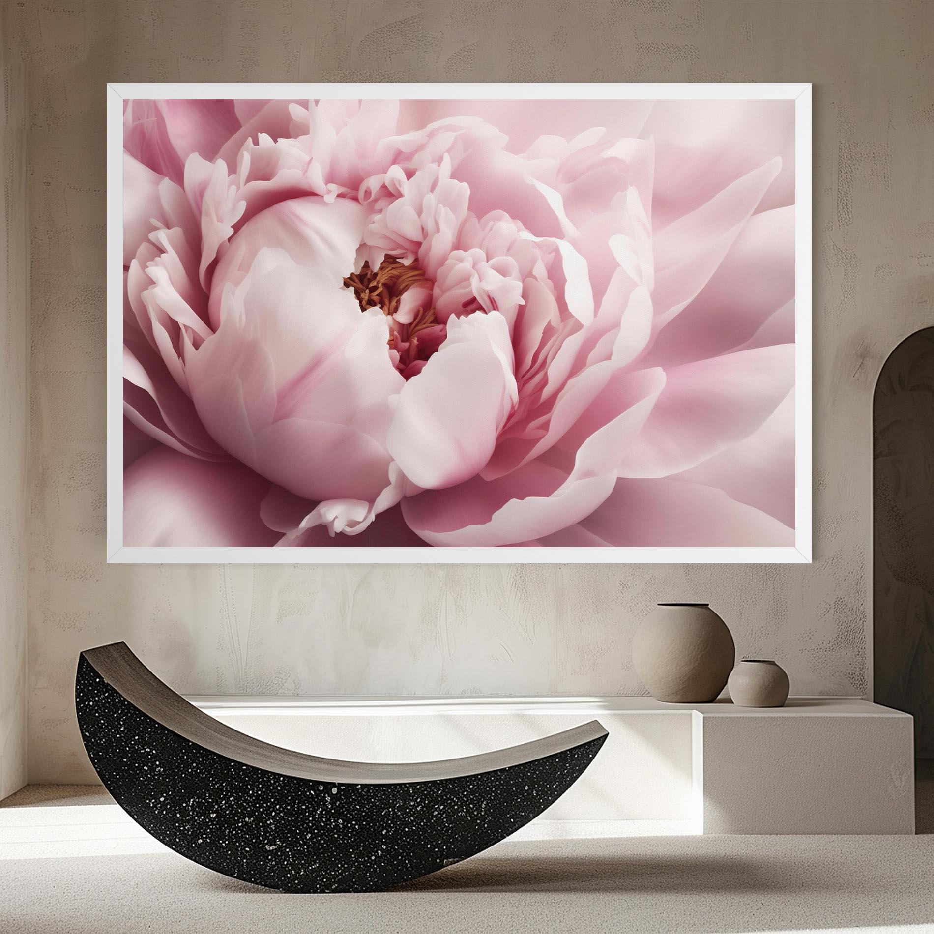 Tablou Canvas Pastel Peony Petals mockup 8