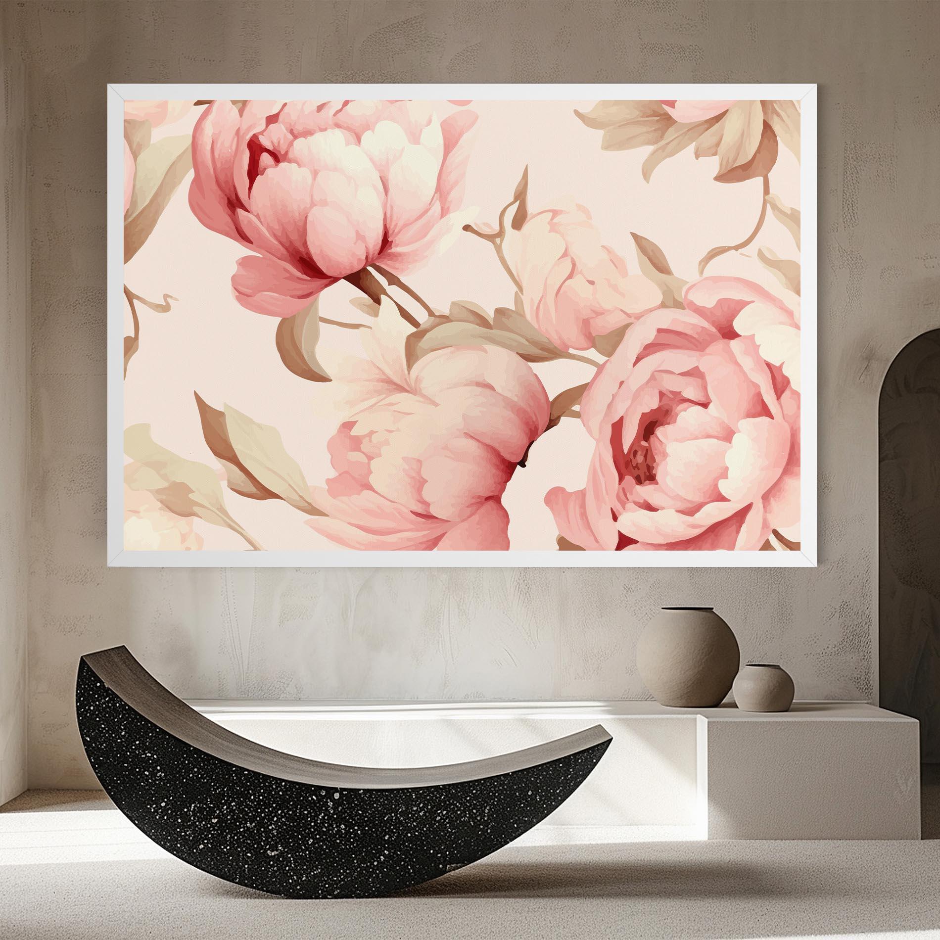 Tablou Canvas Pastel Peony mockup 8