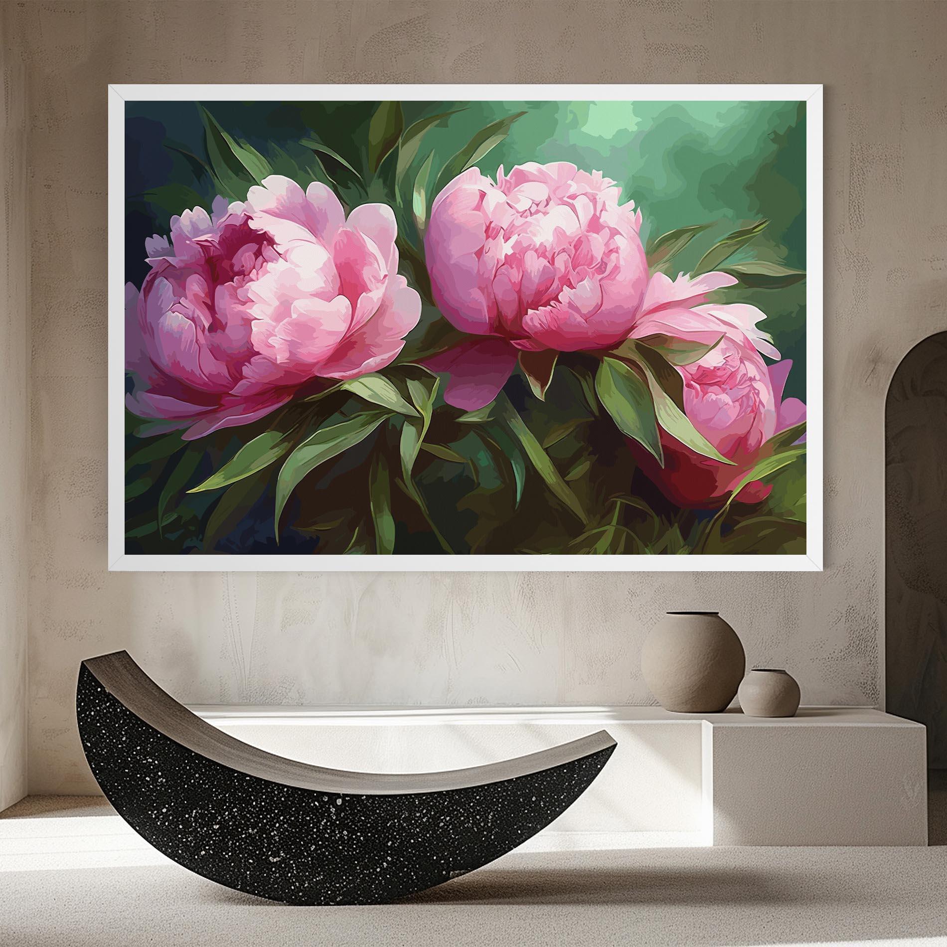 Tablou Canvas Peonies Art mockup 8